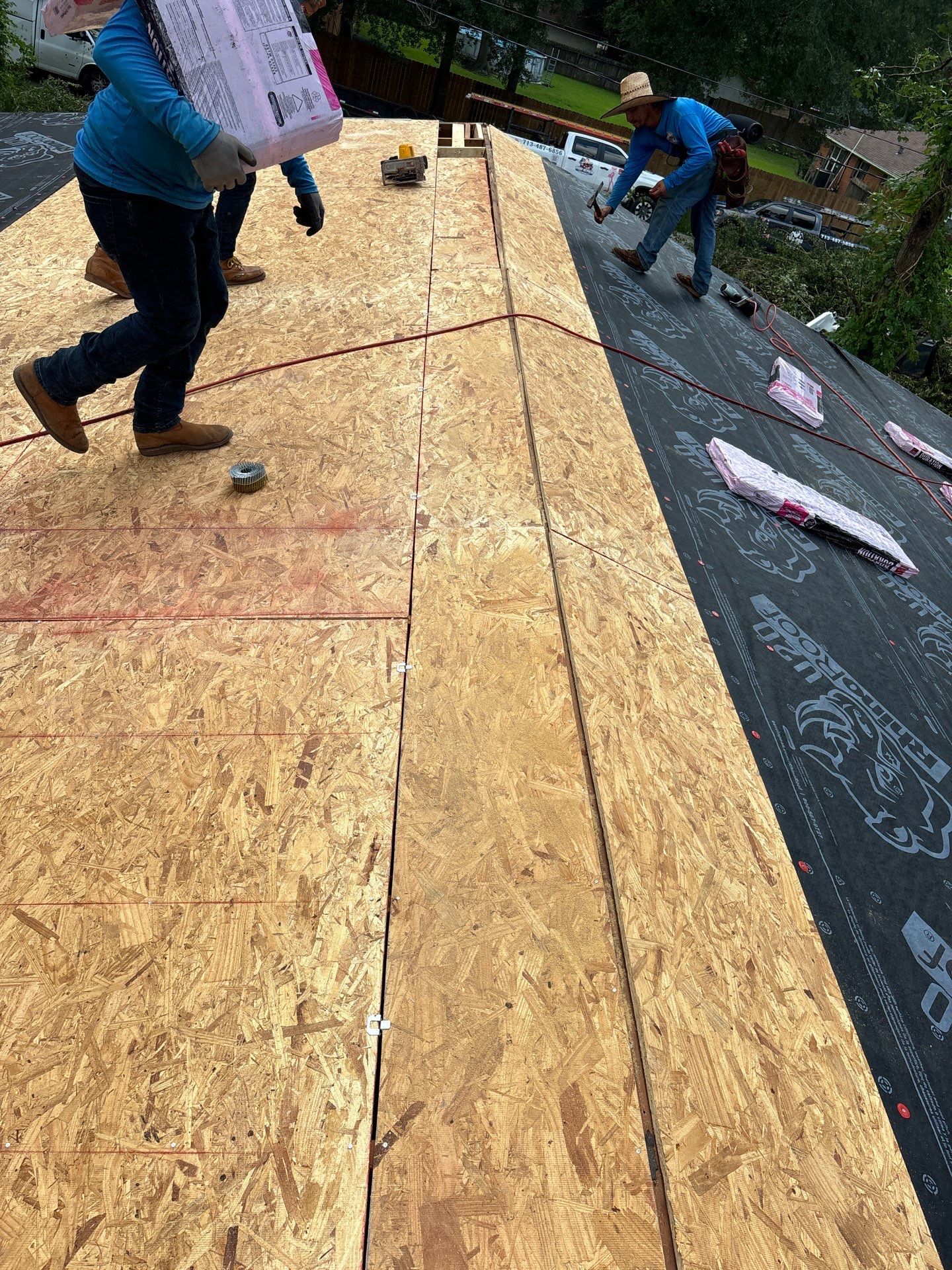 Residential Roofing Installation using Owen's Corning Duration (Lifetime) Shingles by Roof Repair Company