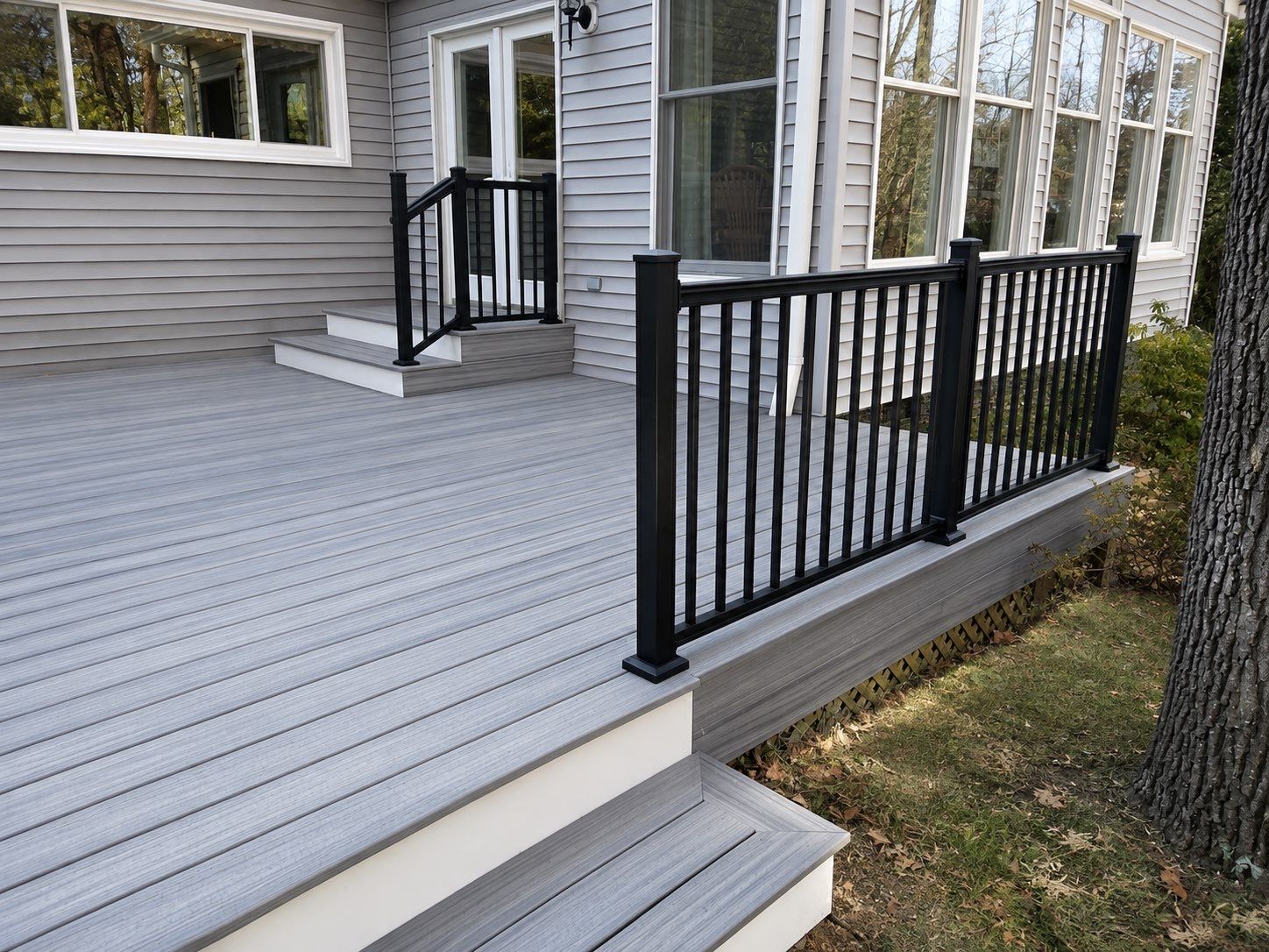 Trex Deck Resurfacing & New Railing in Sterling, VA by Sunburst Construction Inc
