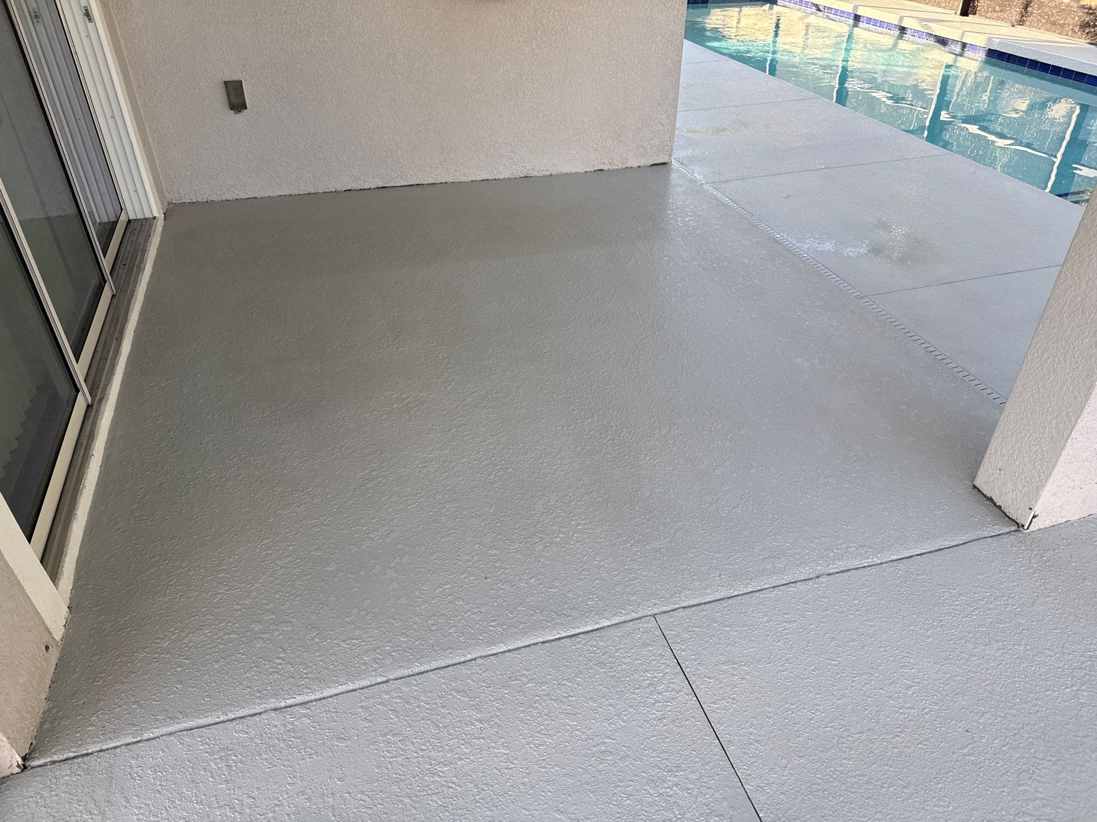 Painted Pool Deck & Screen Enclosure Cleaning | Heron Creek, Palmetto FL by Sunshine AquaWash