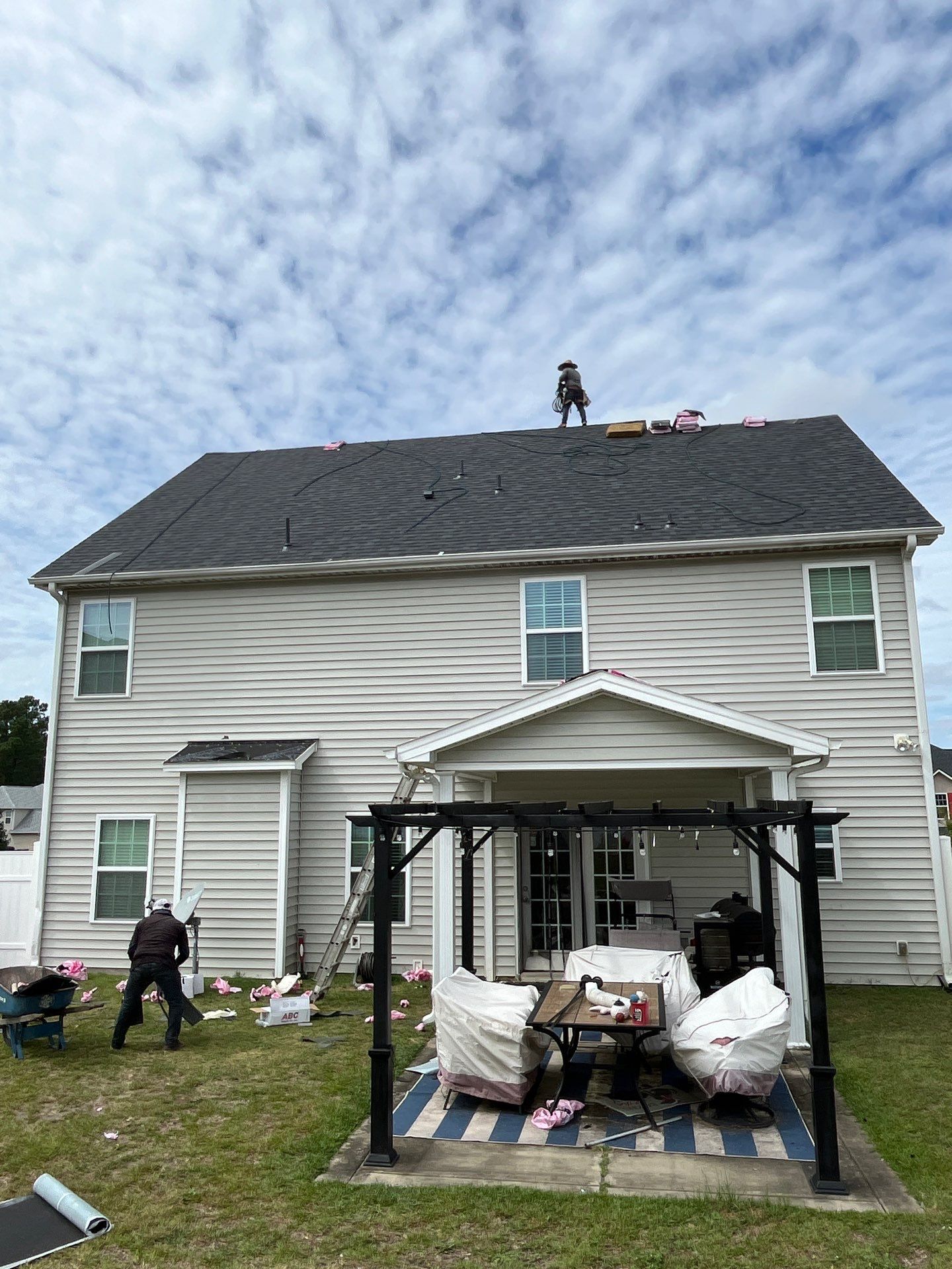 Residential Roofing Installation using Owens Corning by Karcher Roofing & Construction