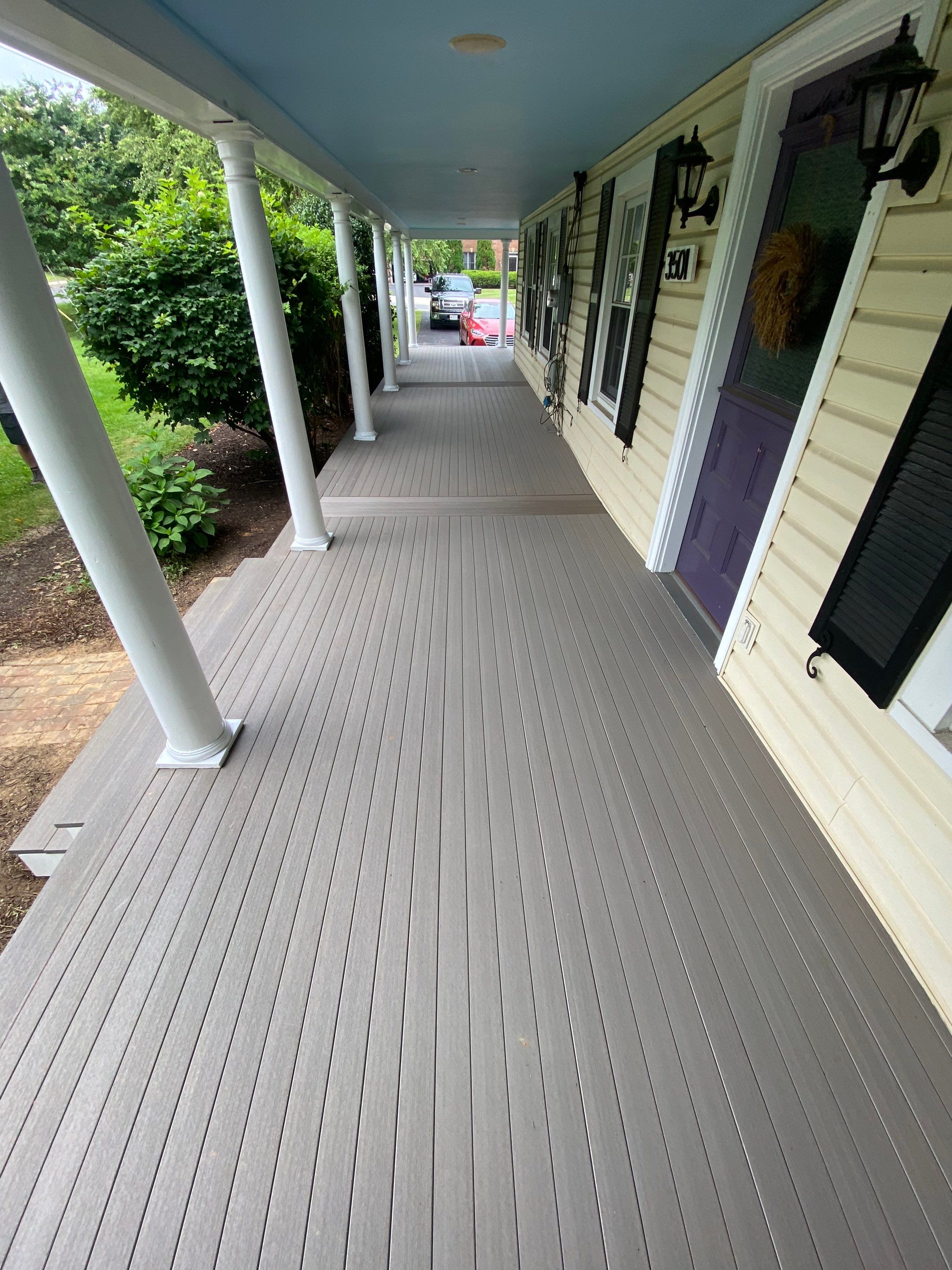Front Porch Transformation using Timbertech Decking by The Smet Companies, LLC