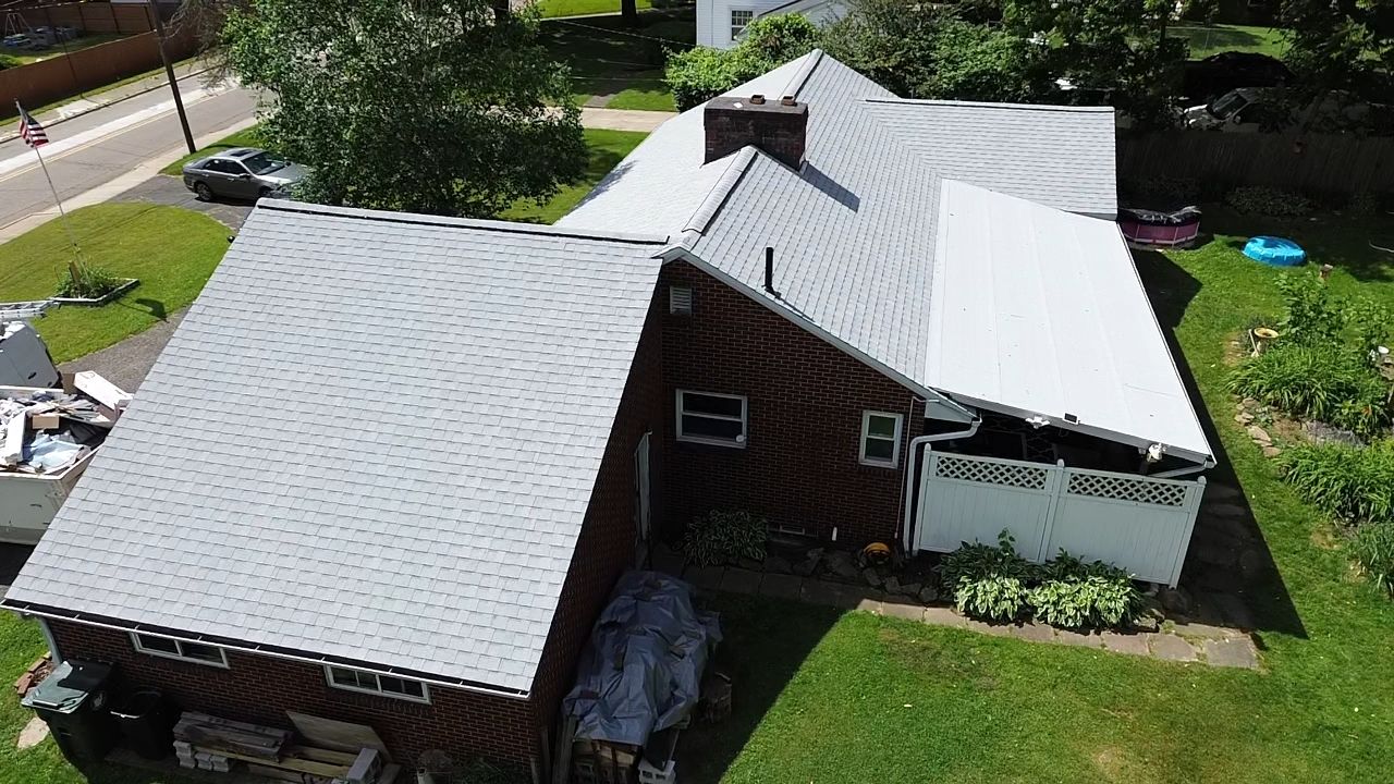 Atlas Pinnacle, Color, Oyster Shell, Drip Edge, Color, White by Eagle Eye Roofing