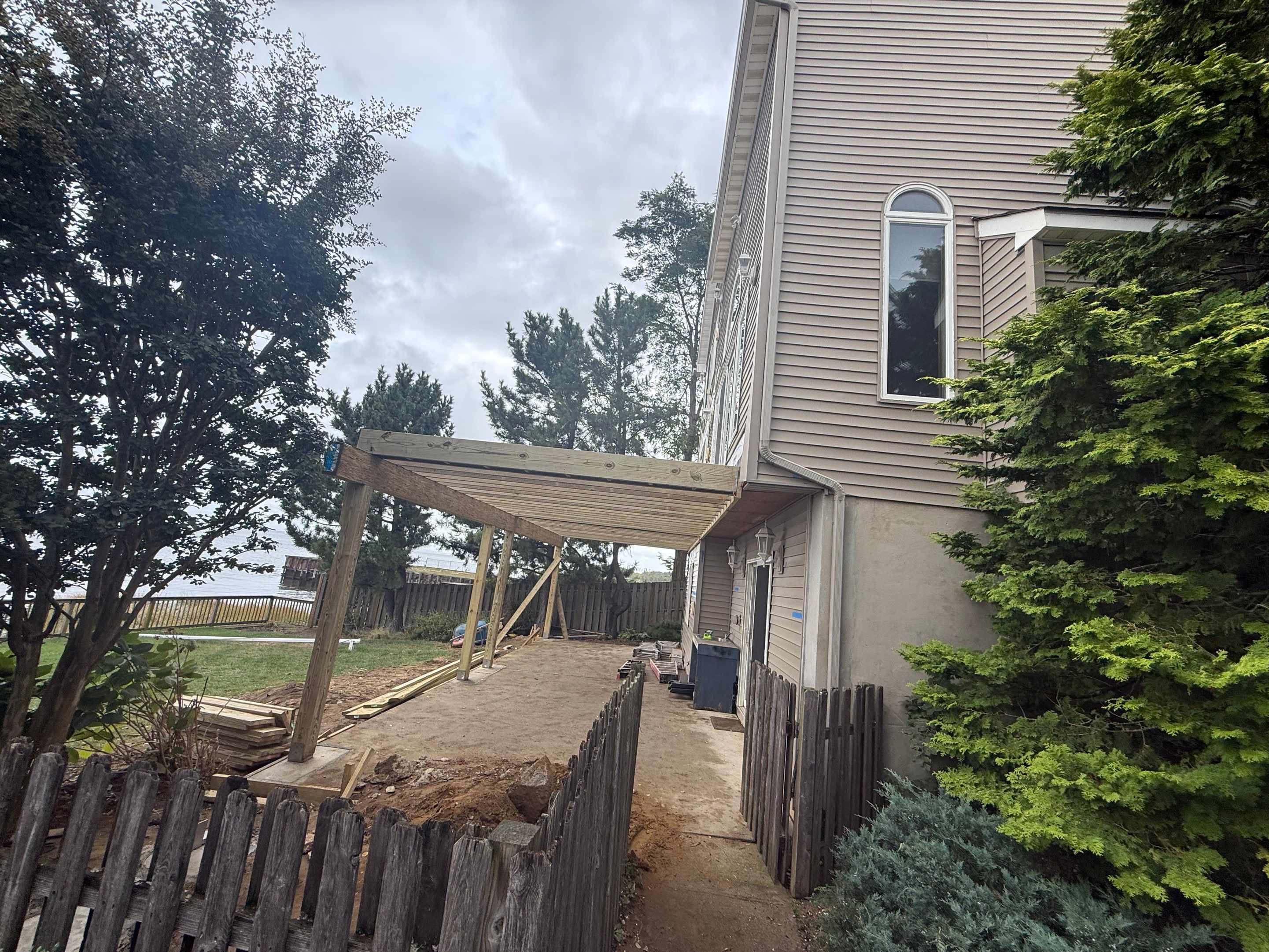 Waterfront deck In Keyport  by deck guardian