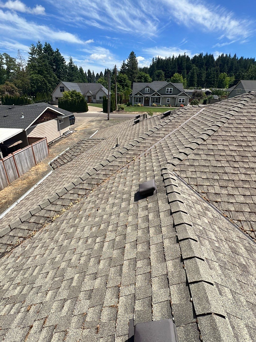 Residential Roofing Installation using IKO Dynasty (Color: Biscayne) by Orezona Building & Roofing Company, Inc.