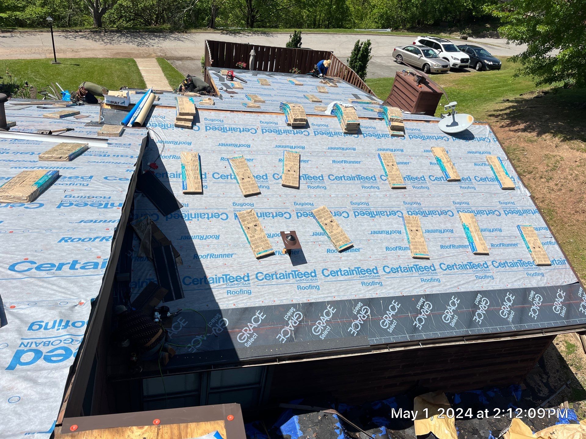 Commercial Roofing Installation using Certainteed Landmark Pro Shingles by Fahey Roofing + Contracting