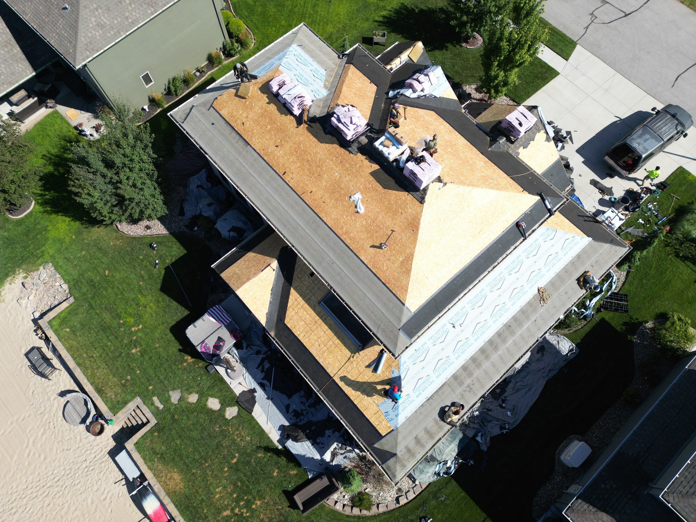 Residential Roofing Installation using Owens Corning Duration Summer Harvest by Lightning Exteriors