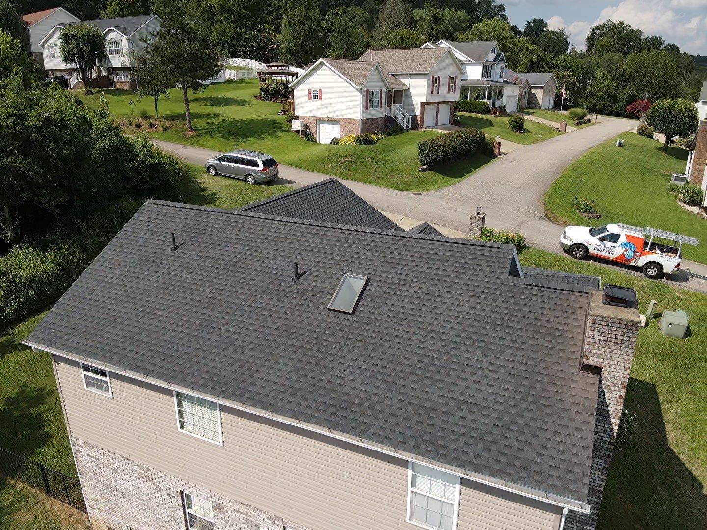 Residential Roofing Installation using GAF Timberline HDZ Charcoal by Rainstoppers Roofing