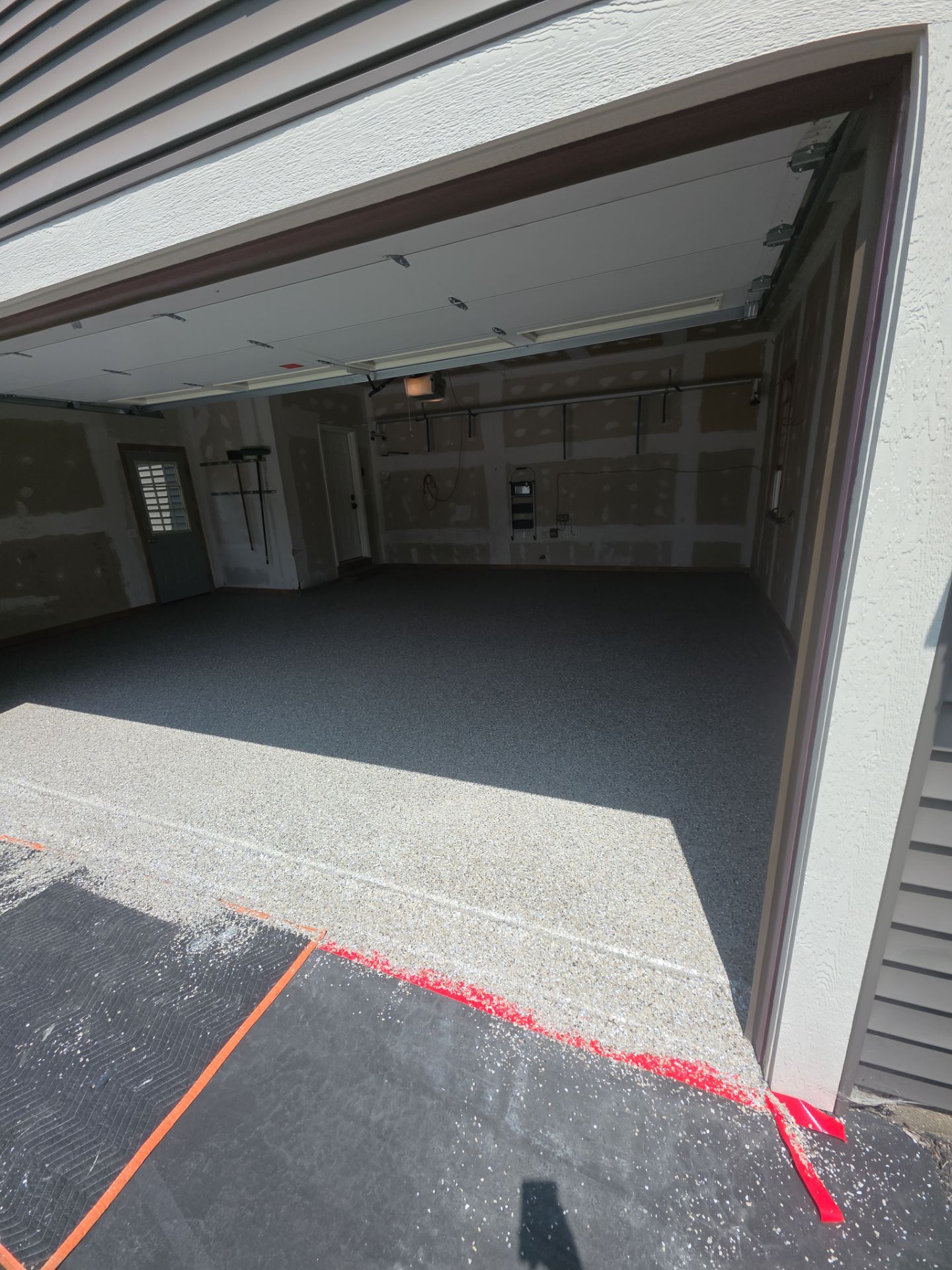 Vintage Shalestone Garage Coating by NG Masonry & Construction LLC