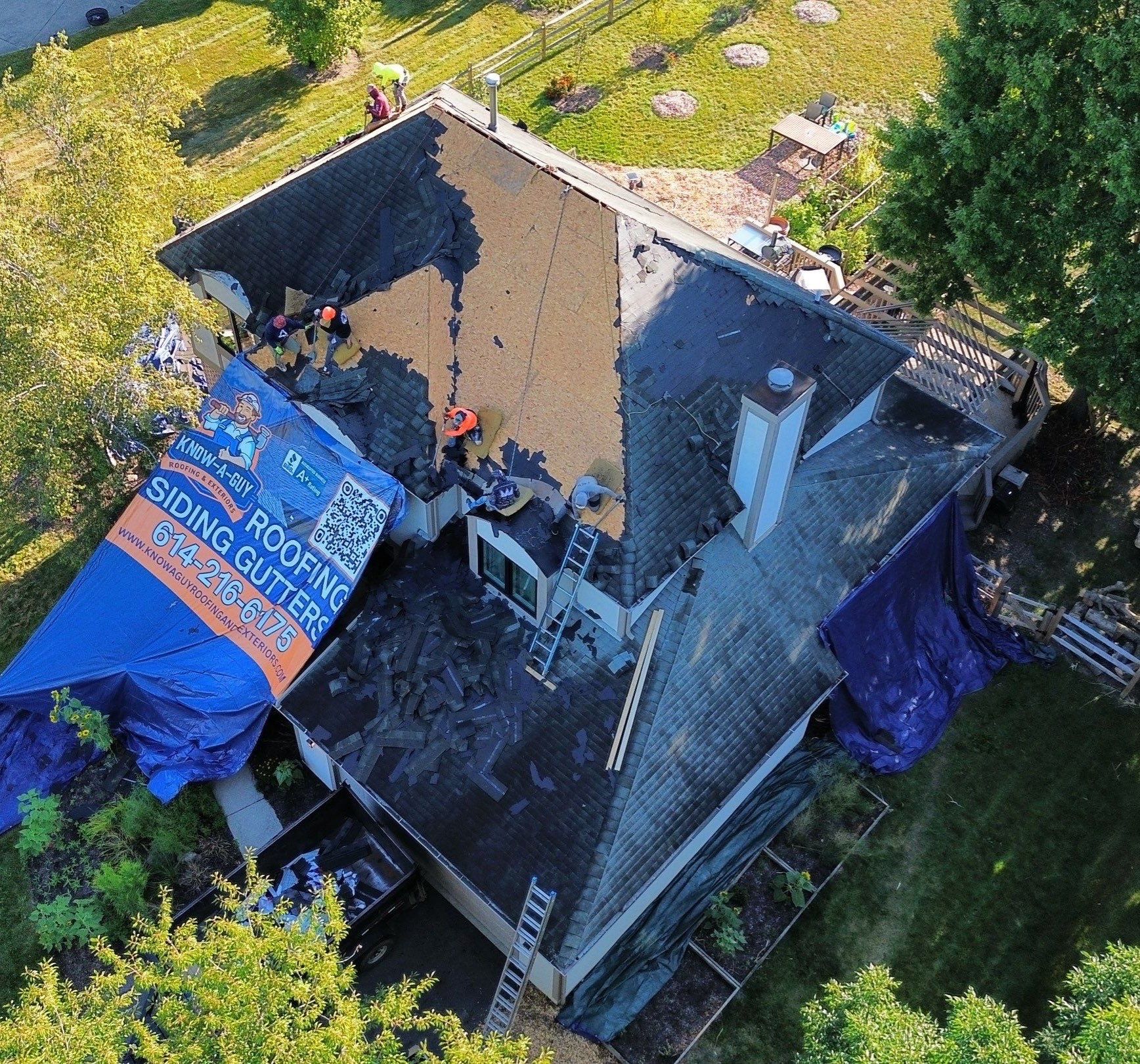 Roof Replacement, Gutters, Copper Chimney Cap by Know-A-Guy Roofing & Exteriors 