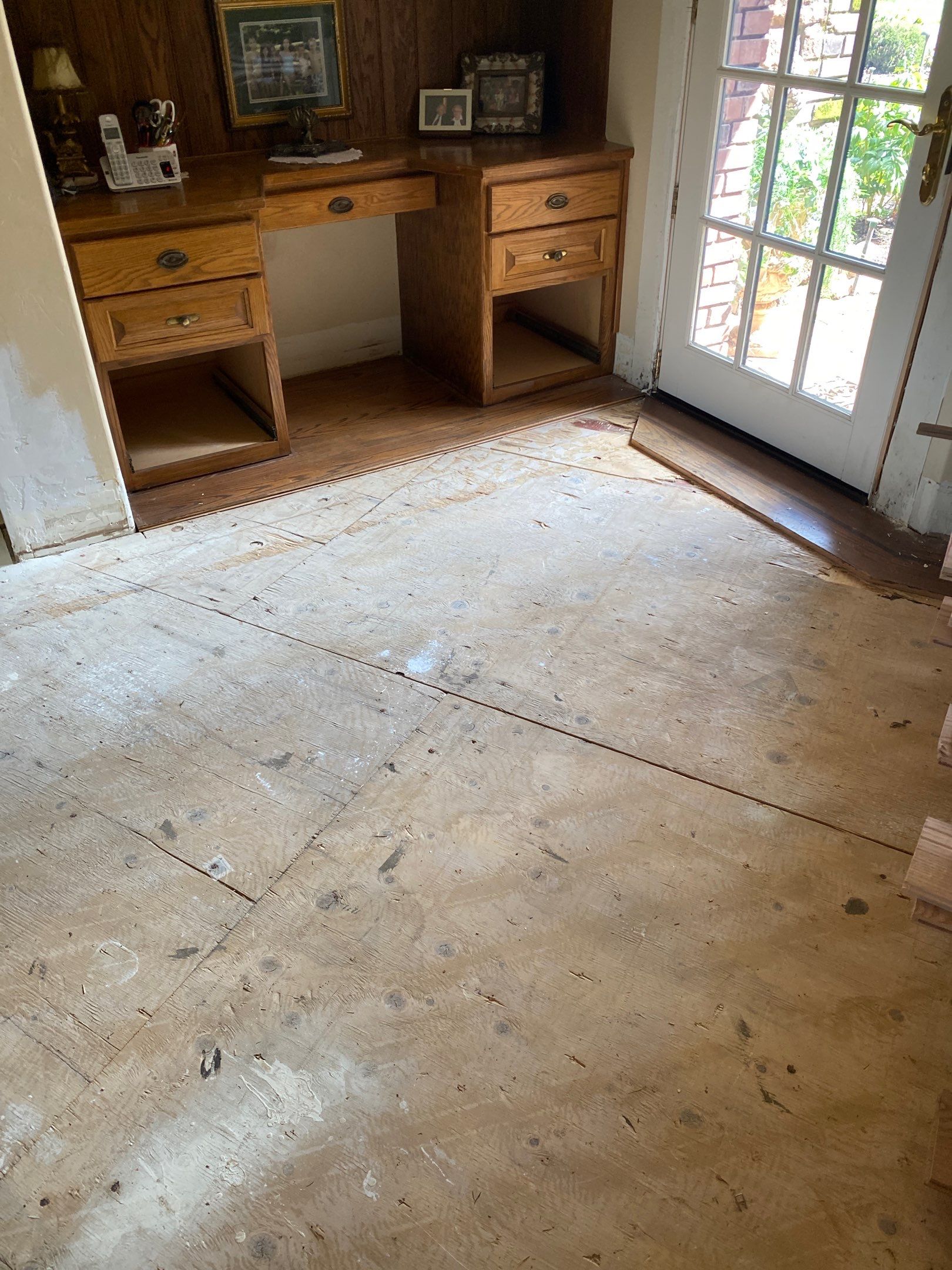 Flood damaged floor repair by Footprints Floors South Sacramento
