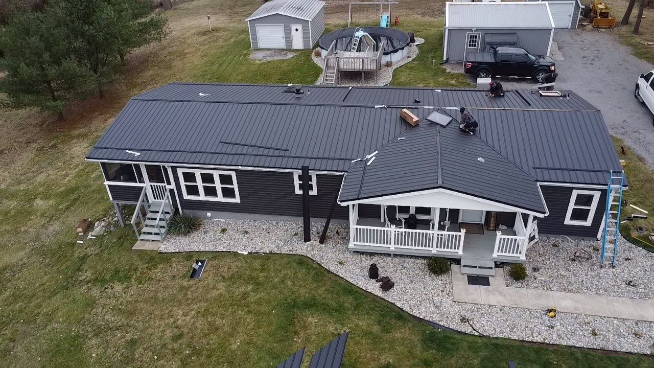 Exposed Fastener Metal Roof Replacement – Columbia City, Indiana by 4Ever Metal Roofing