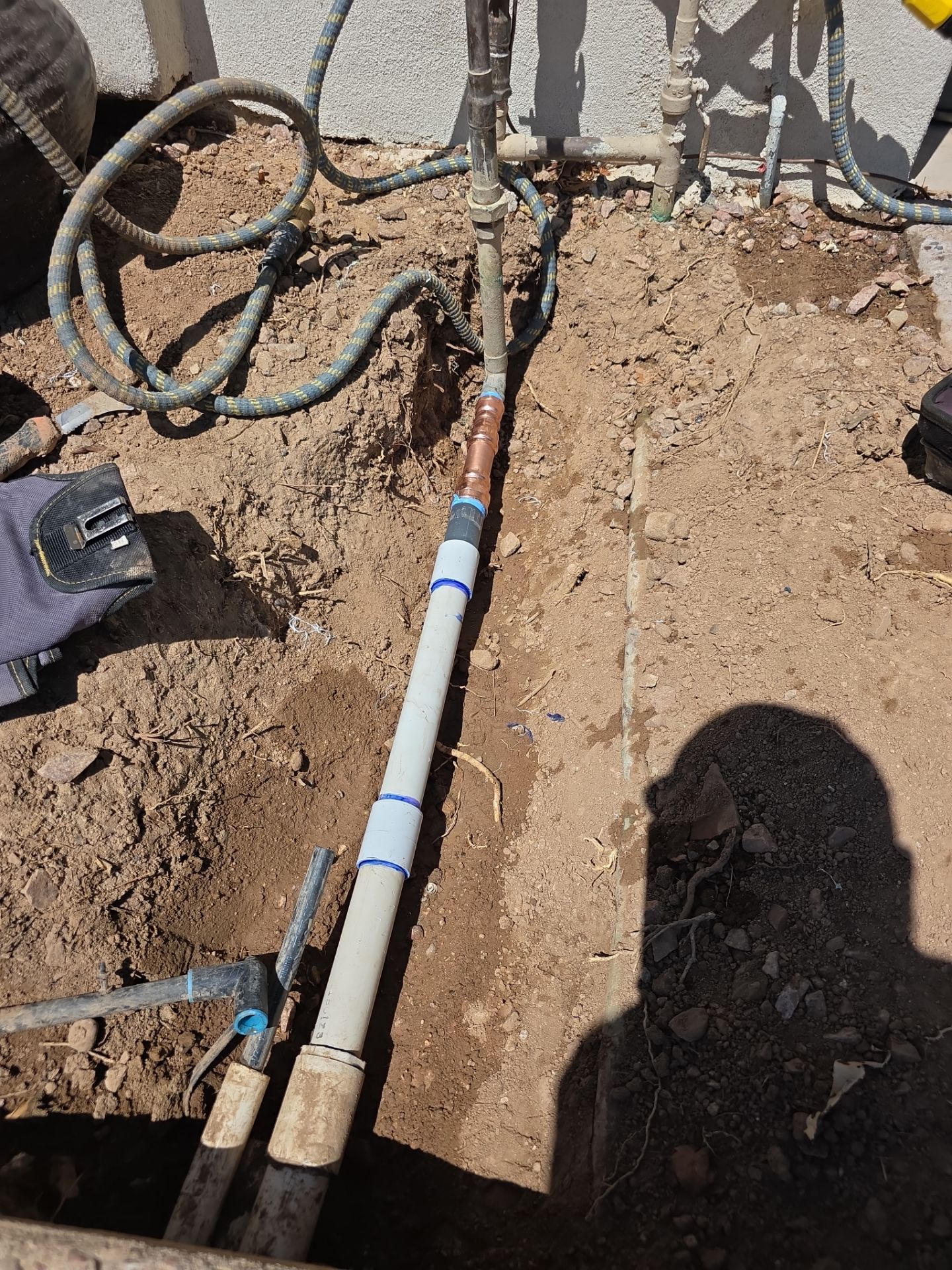 Irrigation Main Line PVC Repair by Iron Mountain Irrigation
