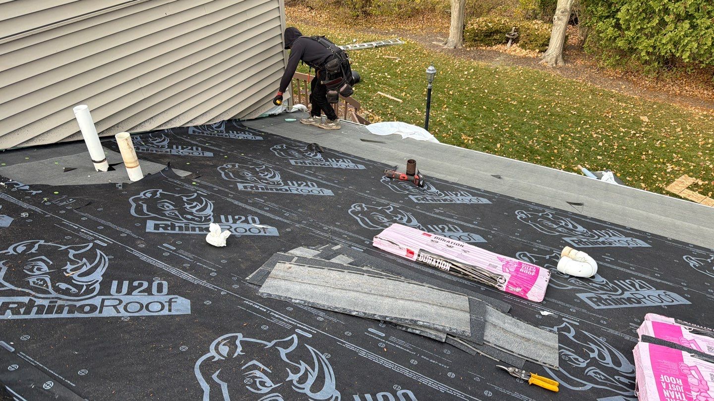 Roof Replacement using Owens Corning Onyx Black by 180 Contractors