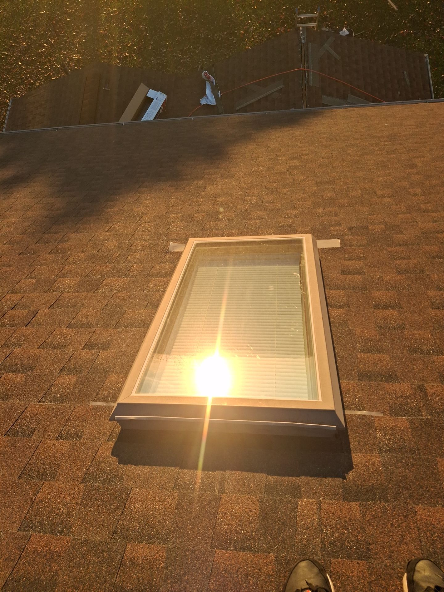 Residential Roofing Installation using GAF Timberline HDZ Biscayne Blue by Rainstoppers Roofing