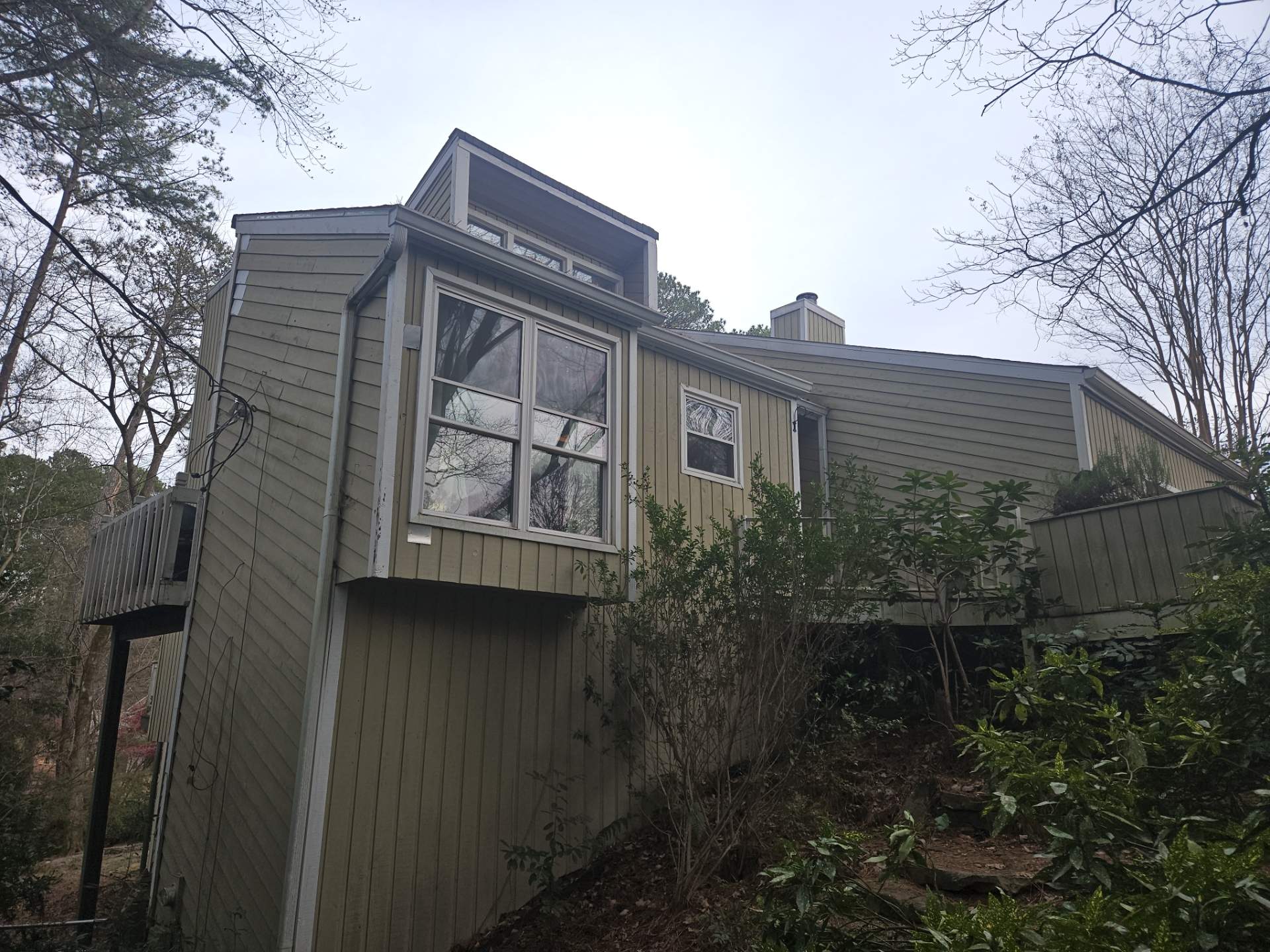 Exterior Painting with Accent Color and James Hardie Siding Installation in Marietta, GA by Nelson Exteriors