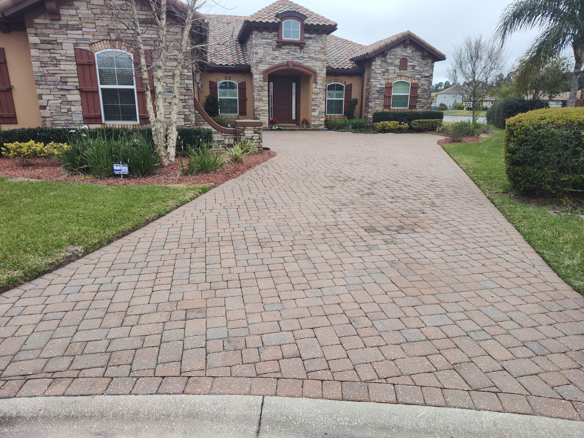 Paver Driveway using Concrete Sealant by DuraSeal