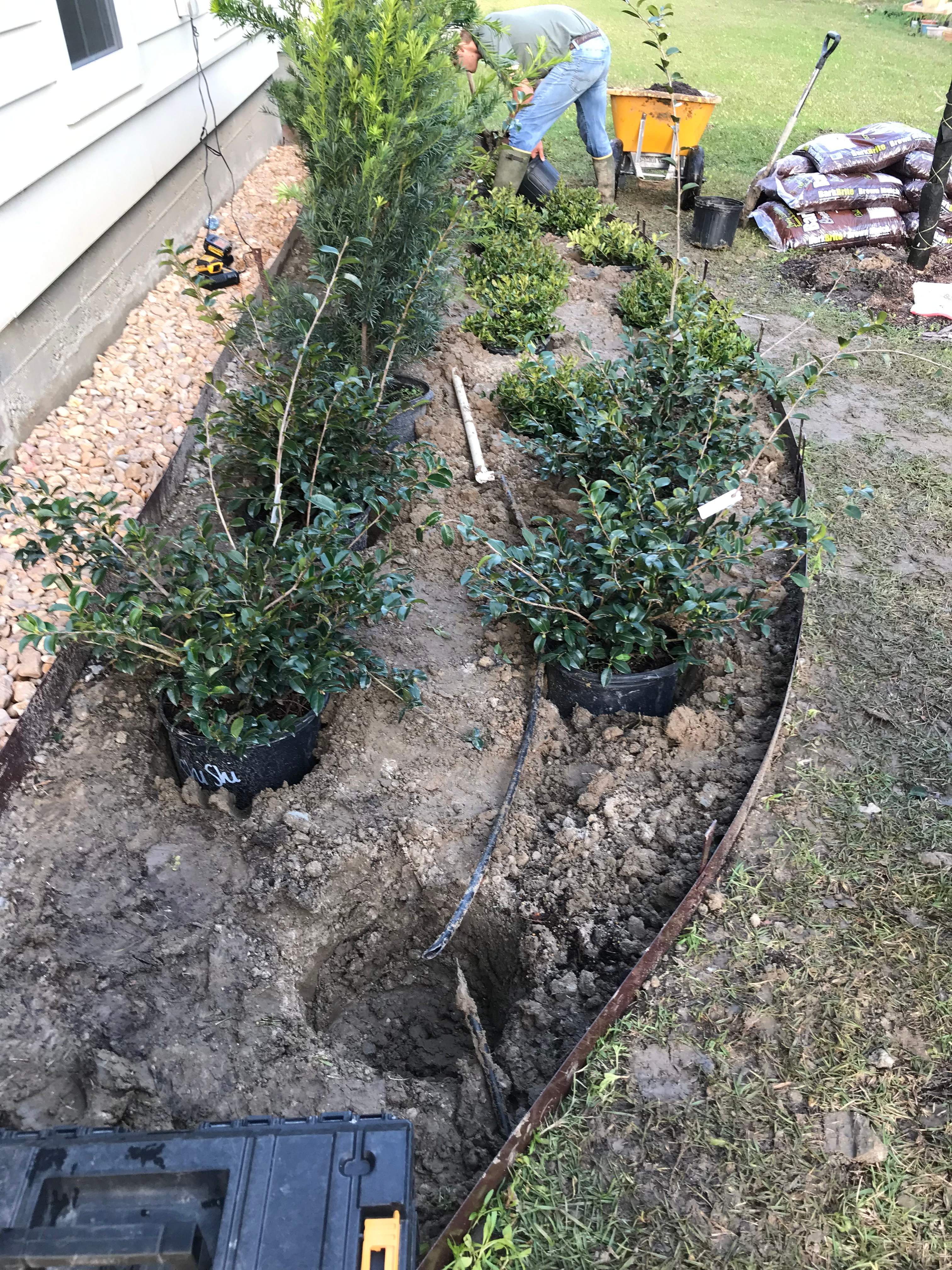 LANDSCAPE SERVICES using NEW BED INSTALL by CutScape, LLC.