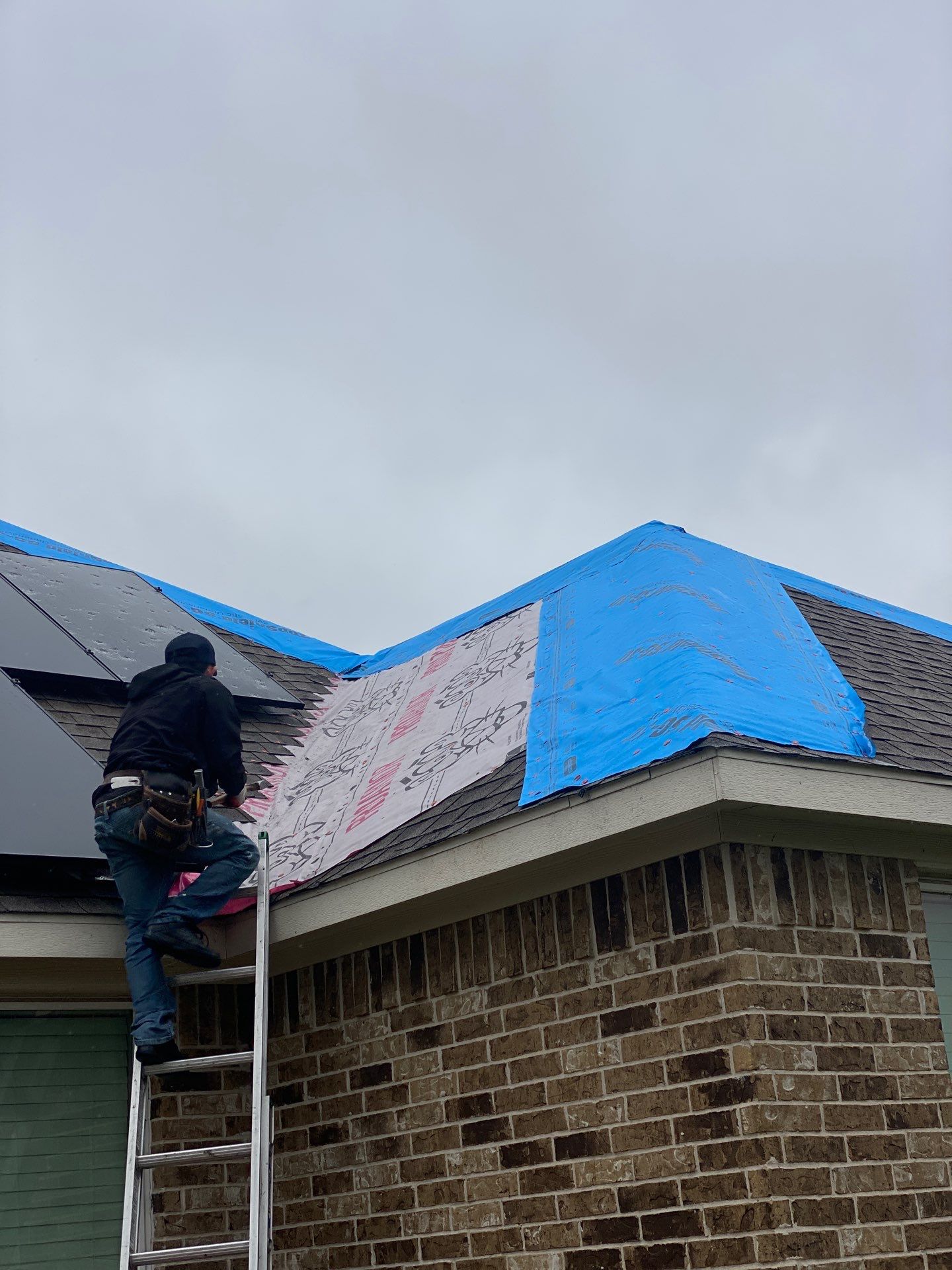 Hail Damage using Owen's Corning Duration (Lifetime) Shingles by Roof Repair Services LLC