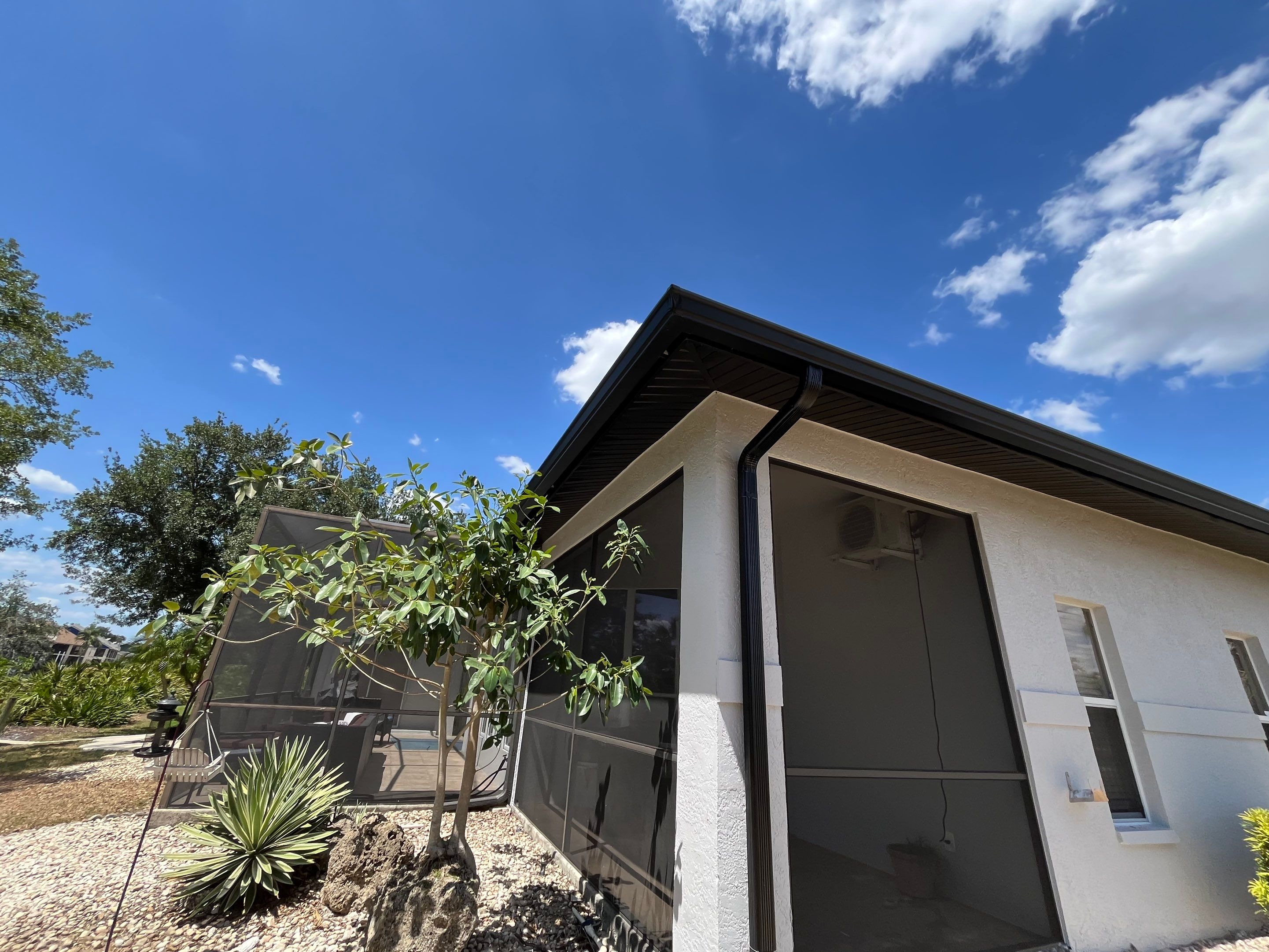 New Soffit and Fascia and Gutters in North Fort Myers FL by Gutter Professors