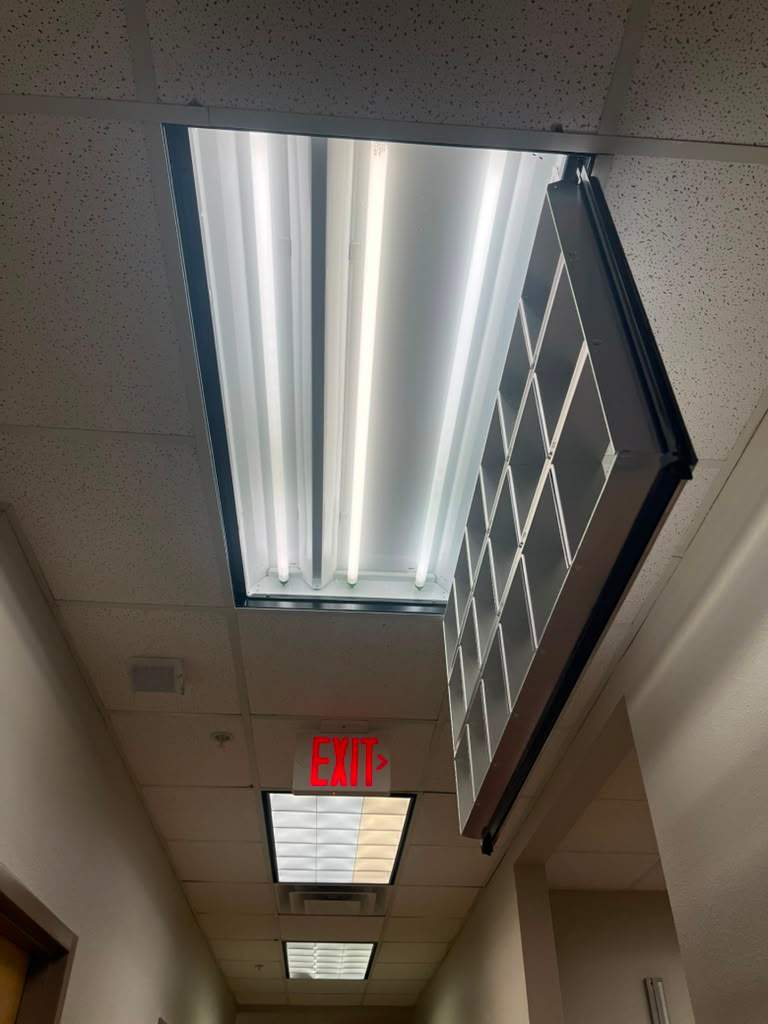 Electrical and lighting repairs at a local clinic by Castro Brothers Solutions