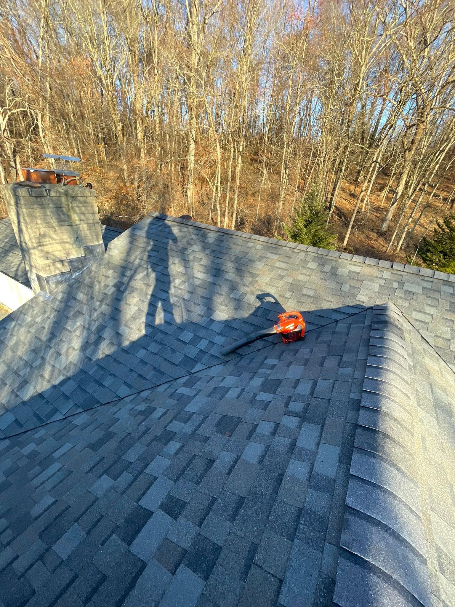 Residential Roofing Installation using Owens Corning TruDefinition - Williamsburg Gray by A Plus Exterior