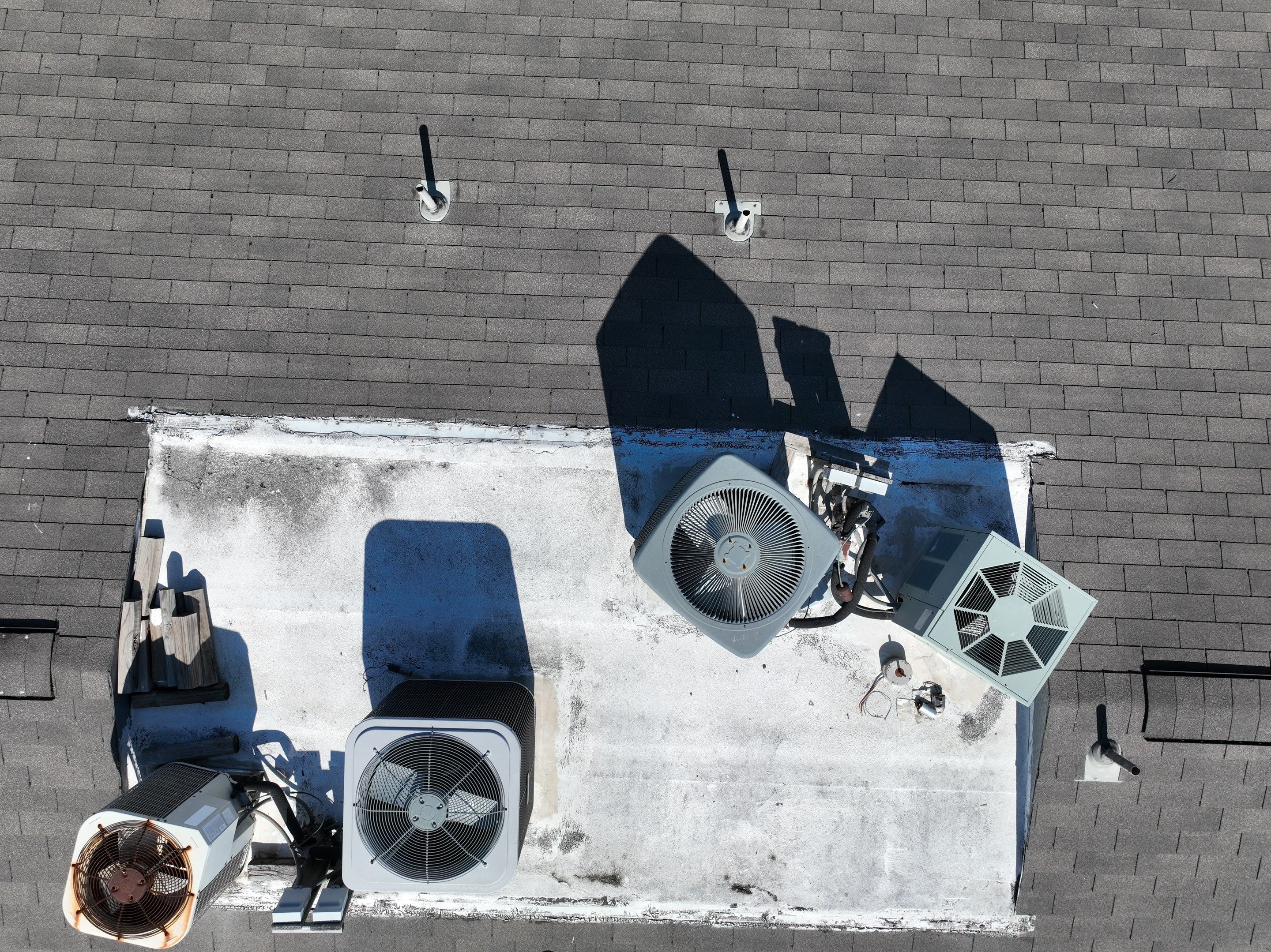 Commercial Roof Inspection using Drone Inspection by Premier Roofing and Contracting