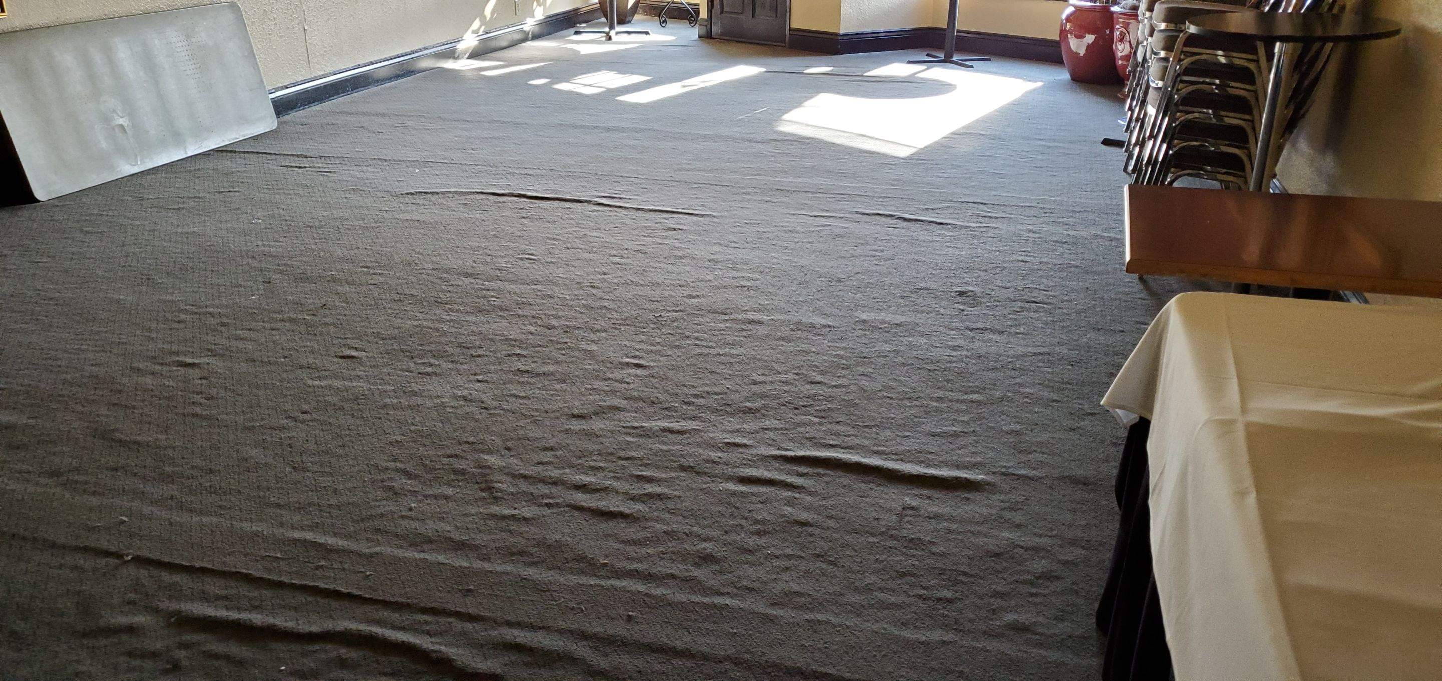 Restaurant, Buckled Carpet Re-stretch by Ardent Carpet Restore LLC