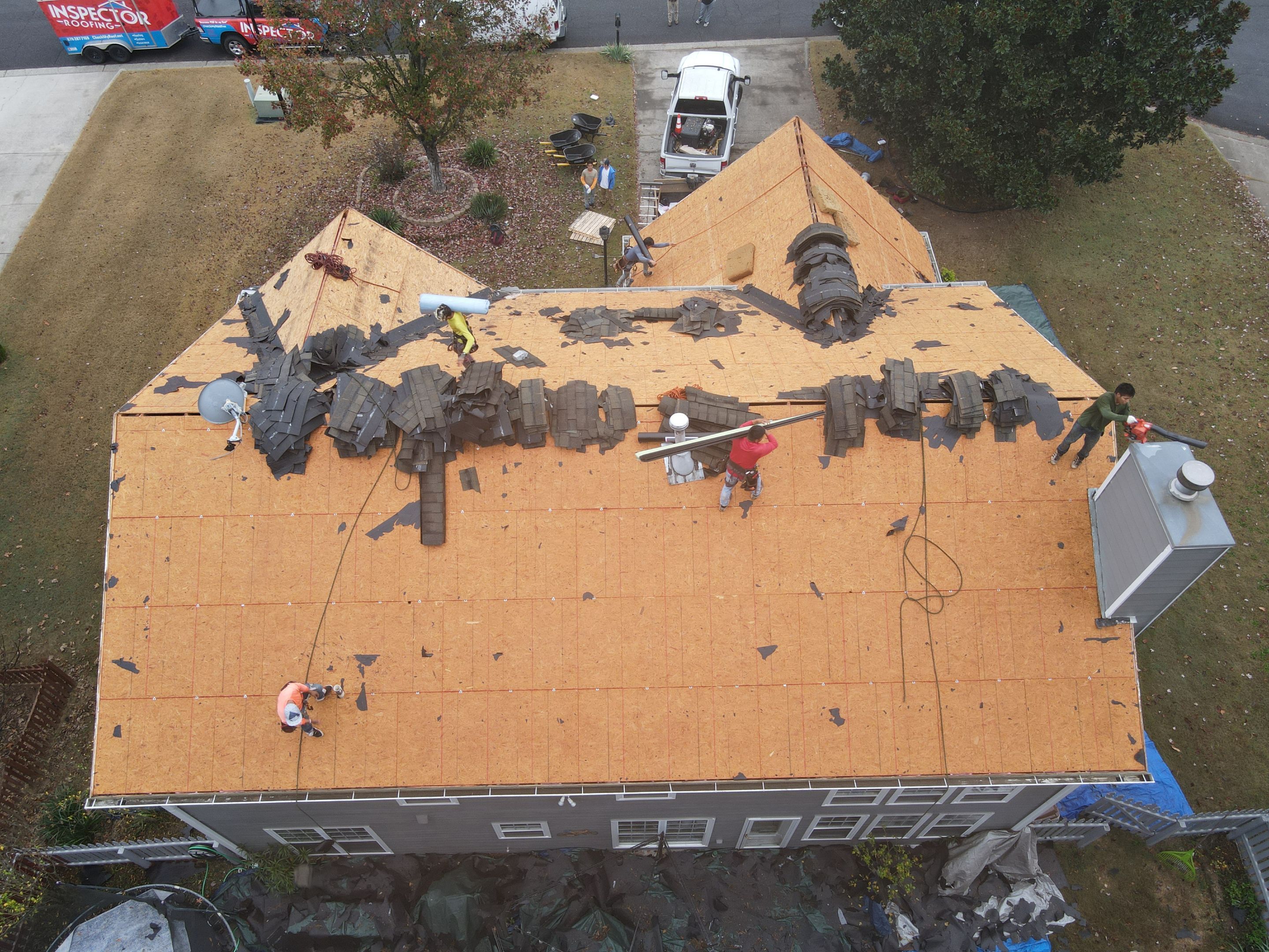 Residential Roofing Installation using Owens Corning by Inspector Roofing and Restoration