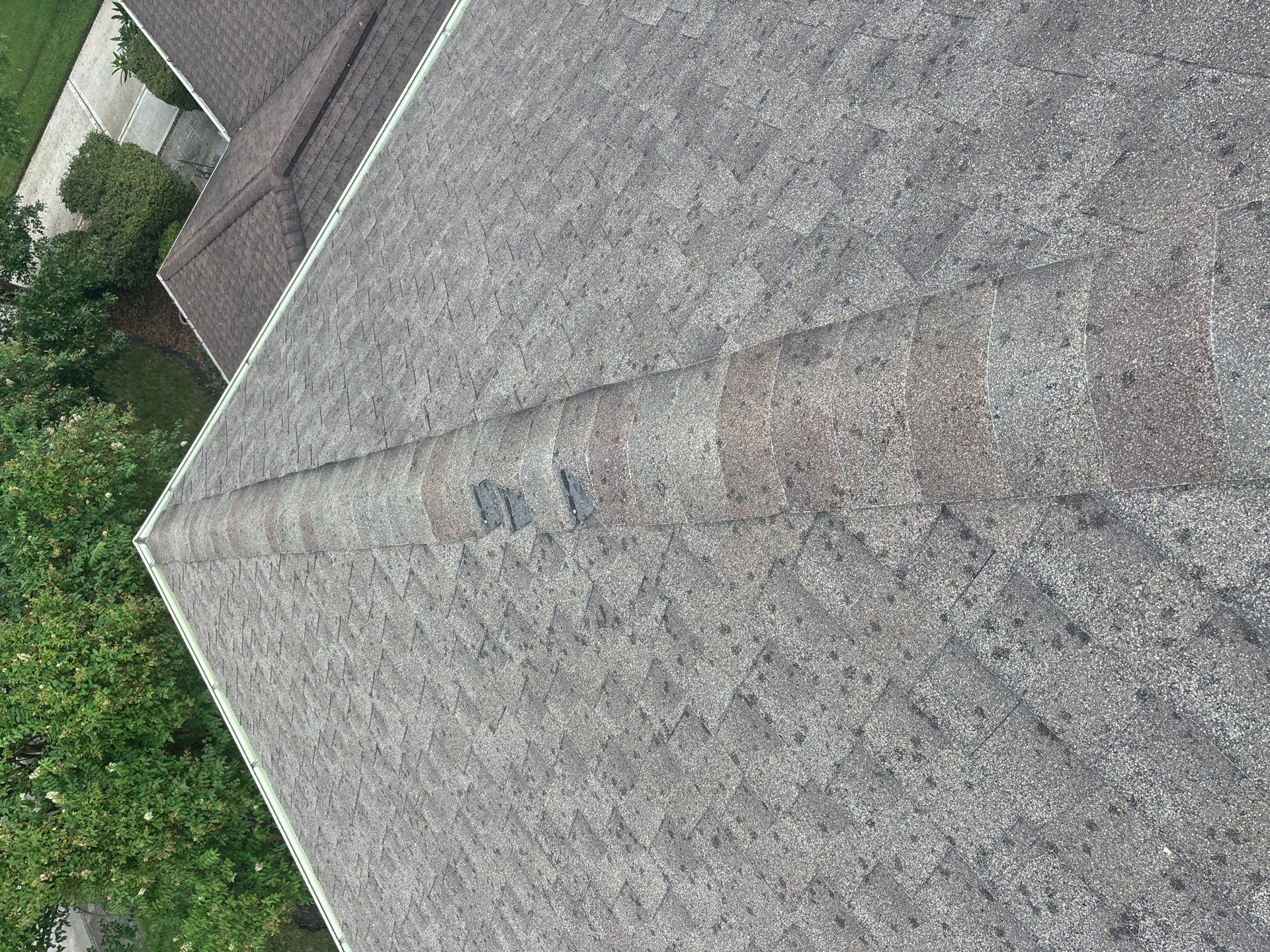 Hail Damage using Owen's Corning Duration (Lifetime) Shingles by Roof Repair Company