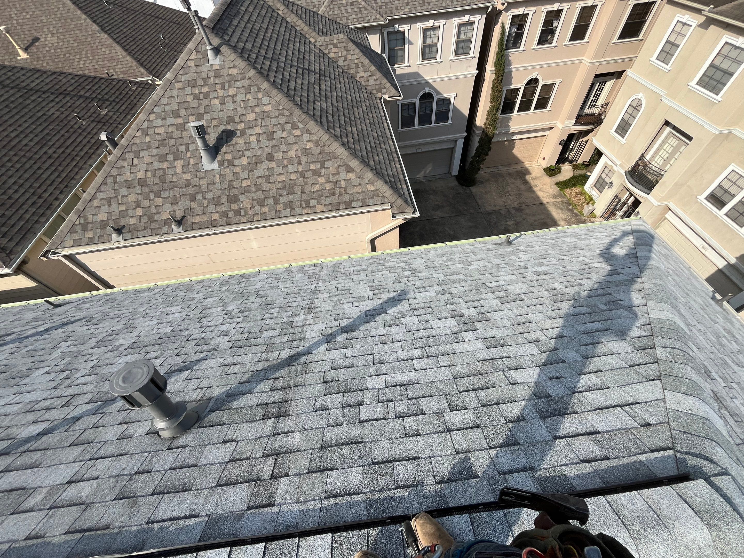 Three Story Roof Project in Houston by Roofing Technologies Unlimited