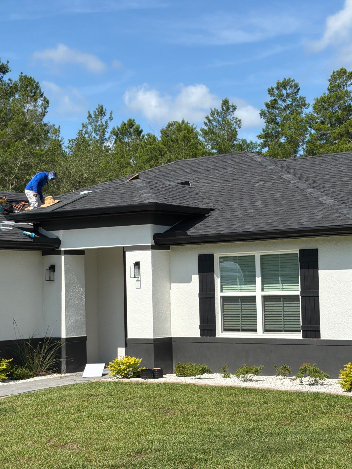 GAF Asphalt Shingle Roof Replacement with Skylight in Eustis by Fortified Roofing Solutions Corp.