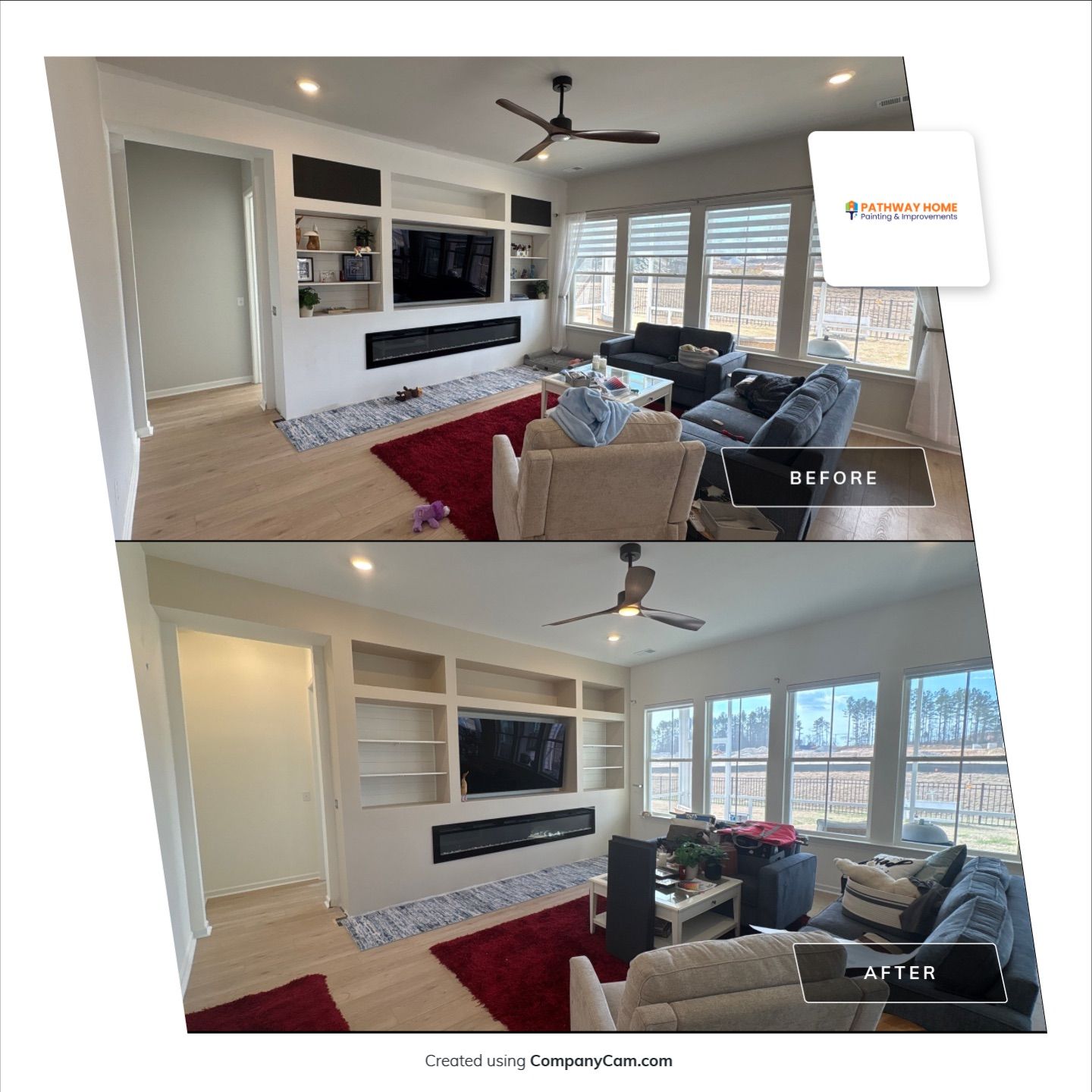 Another fresh interior transformation underway in Summerville 🎨 by Pathway Home Painting & Improvements