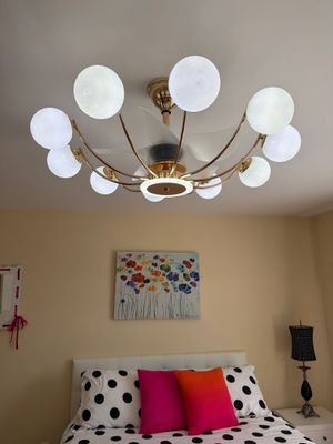  Bedroom Ceiling Fan & Light Fixture Upgrade