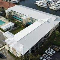 .032 Aluminum 1.5" Mechanical Seam Regal White  by Total Roofing System The Metal Roof Experts