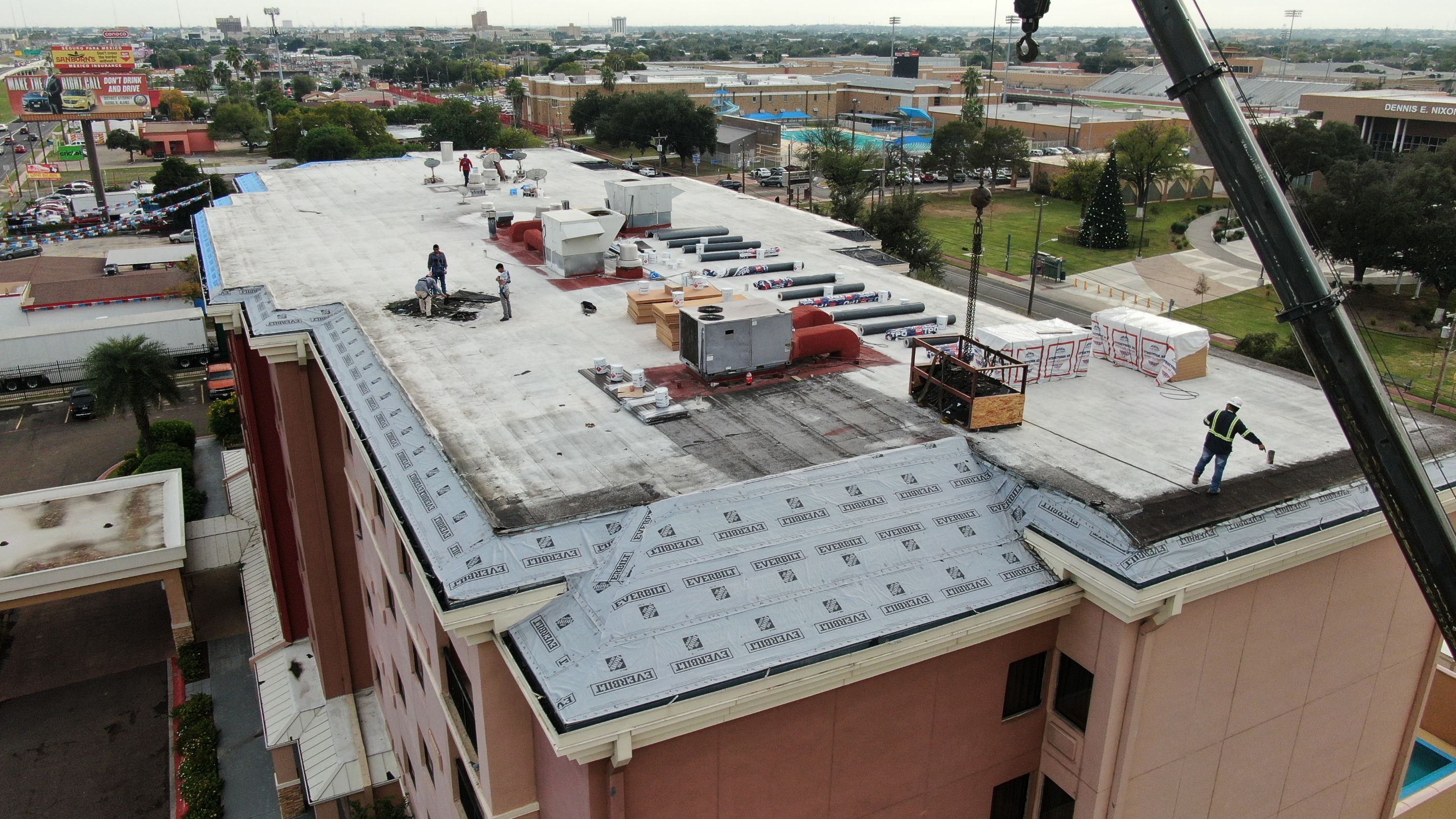 Commercial Roofing Installation using Thermoplastic Polyolefin - GAF by JM Flores Roofing & Construction, Inc