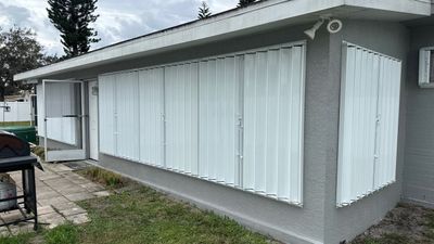 Hurricane Protection Using Accordions & Bahama Shutters