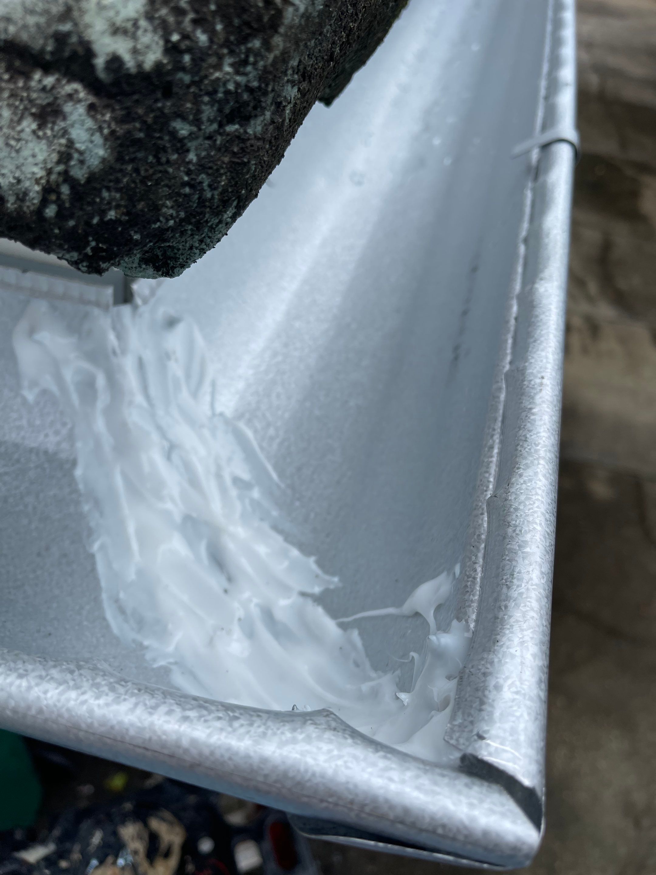 Seamless Gutter Installation using Half Round Galvanized Gutters by Gutter Professors