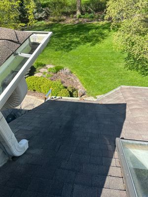 Turtle Shell gutter protection installation in Naperville, IL 60565, photograph 15