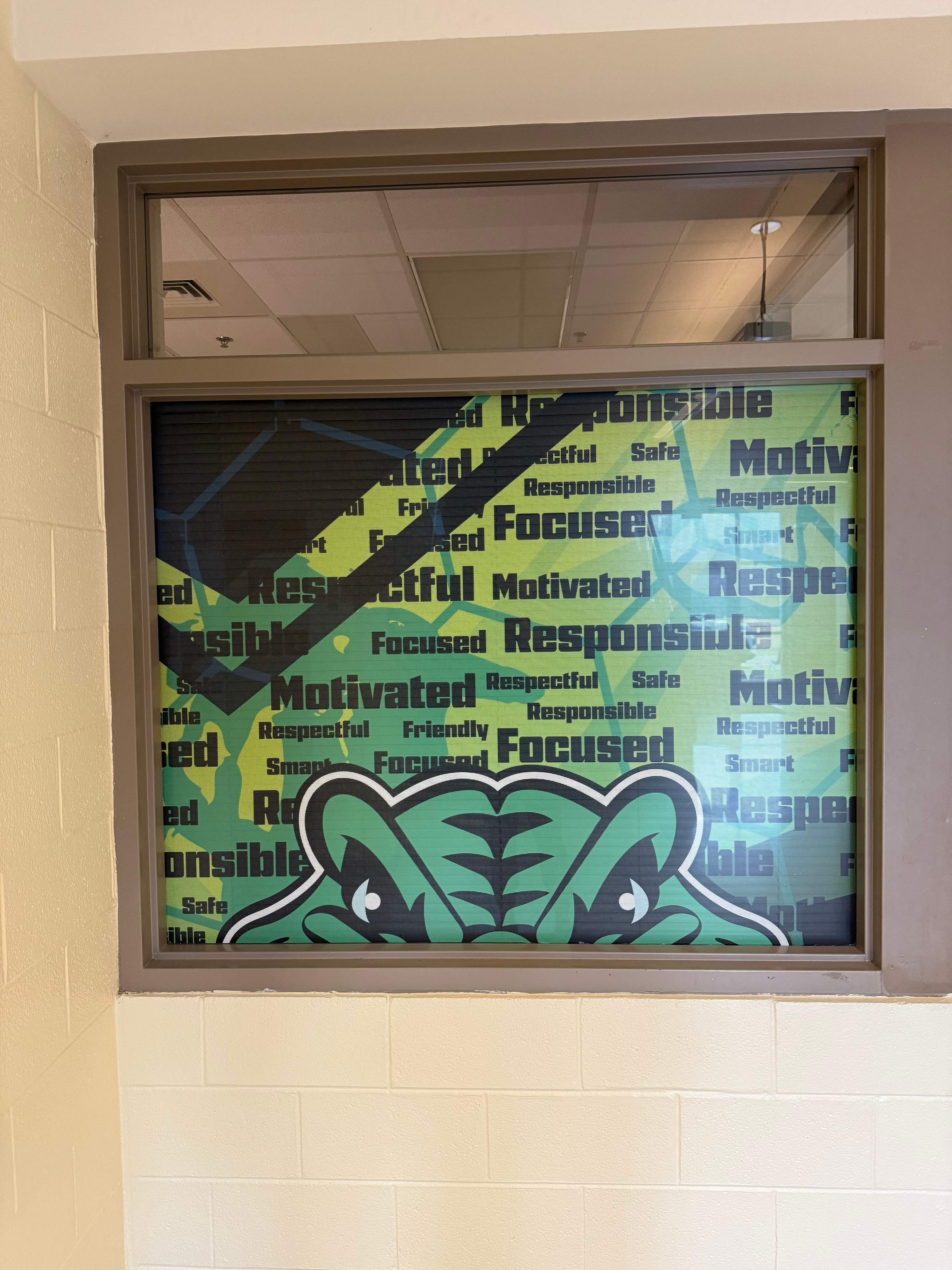 Whitewater Middle School - Interior Window Safety/Privacy Film Installation by QC Signs and Graphics