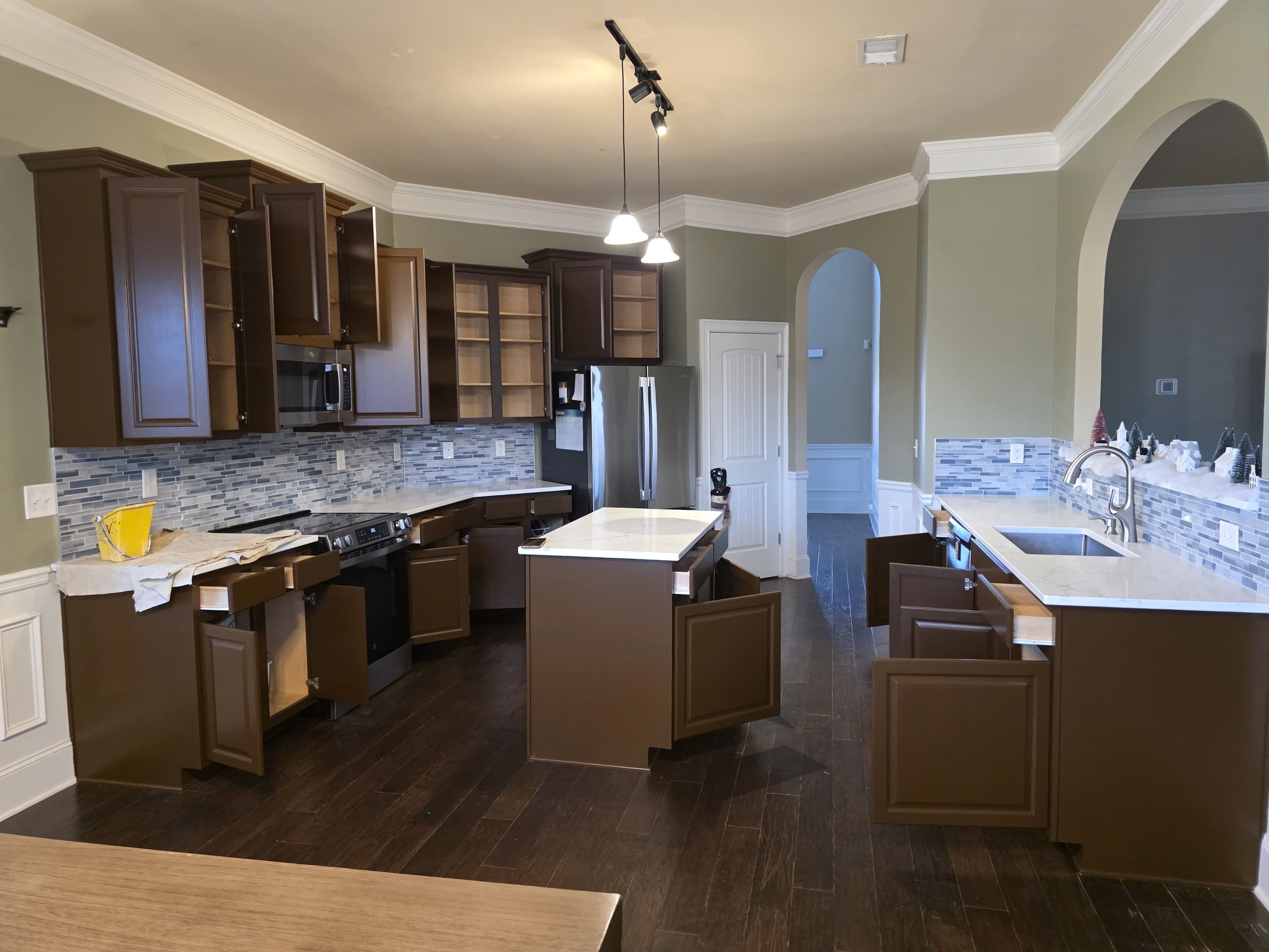 Kitchen Cabinets Repaint by Fresh Coat Painters of Augusta