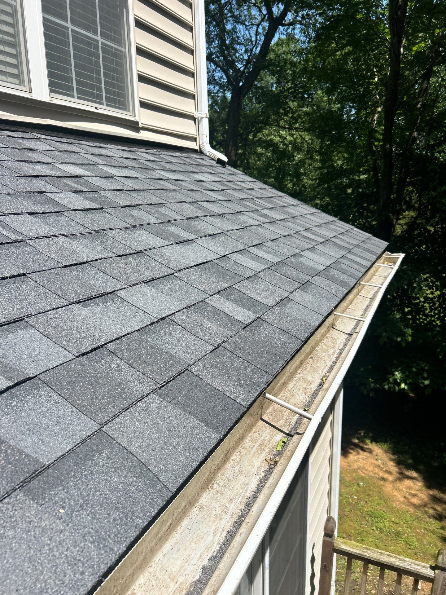 Reston Roof Replacement with CertainTeed Landmark PRO in Max Def Moire Black by RM Banning, Inc.