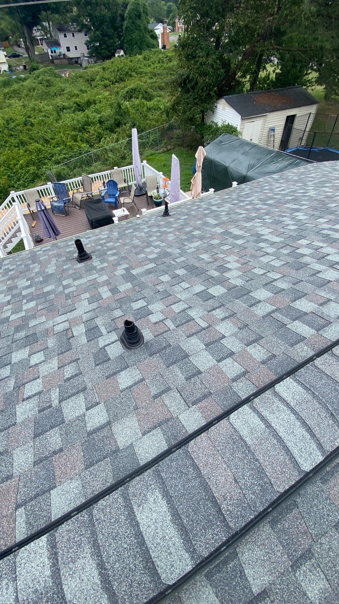 Woodbridge: Roof Replacement with CertainTeed Landmark Pro Designer Shingles in Max Def Colonial Slate by RM Banning, Inc.