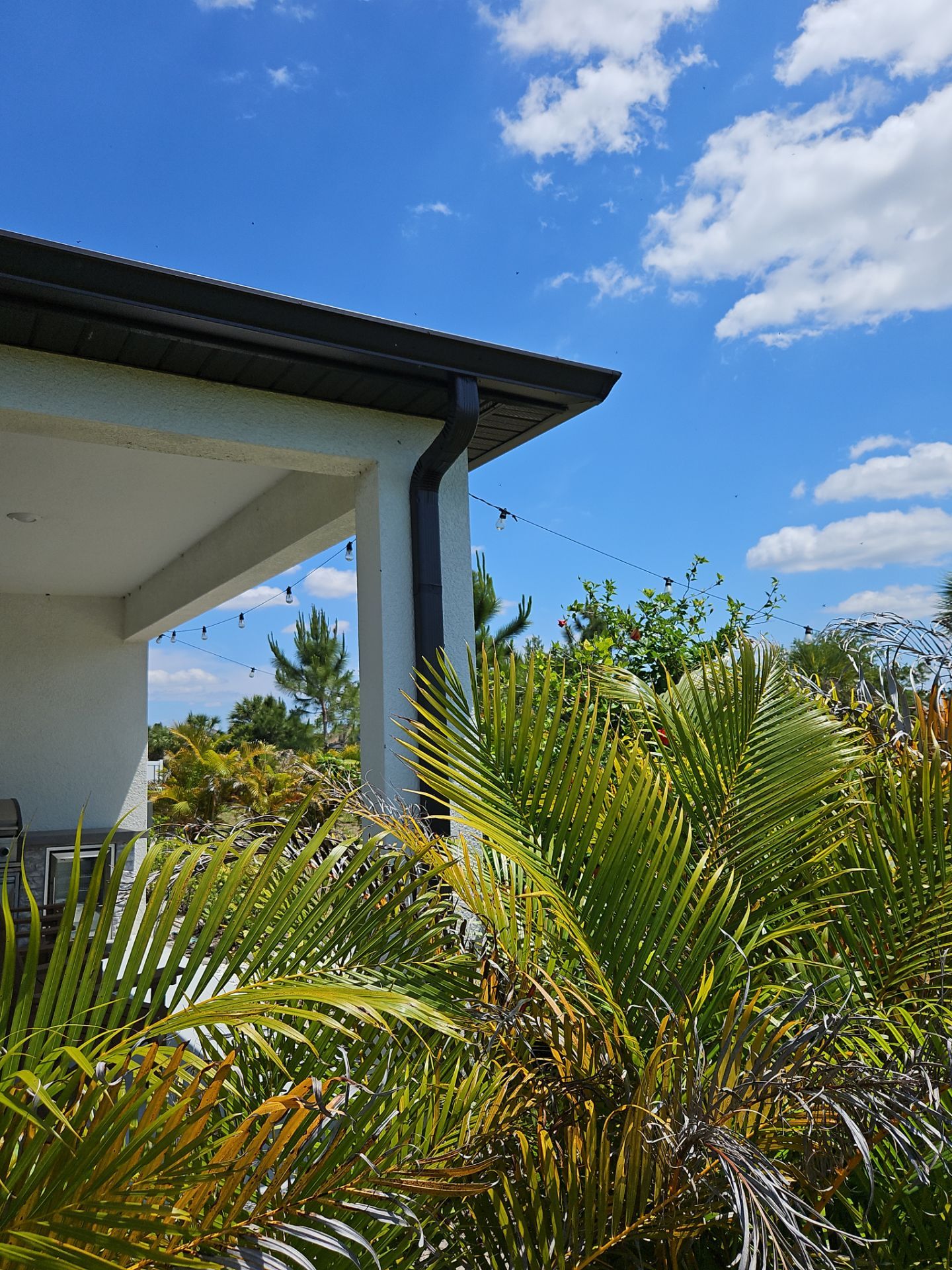 K-Style Seamless Gutter Installation using bronze gutters in Sarasota FL by Gutter Professors