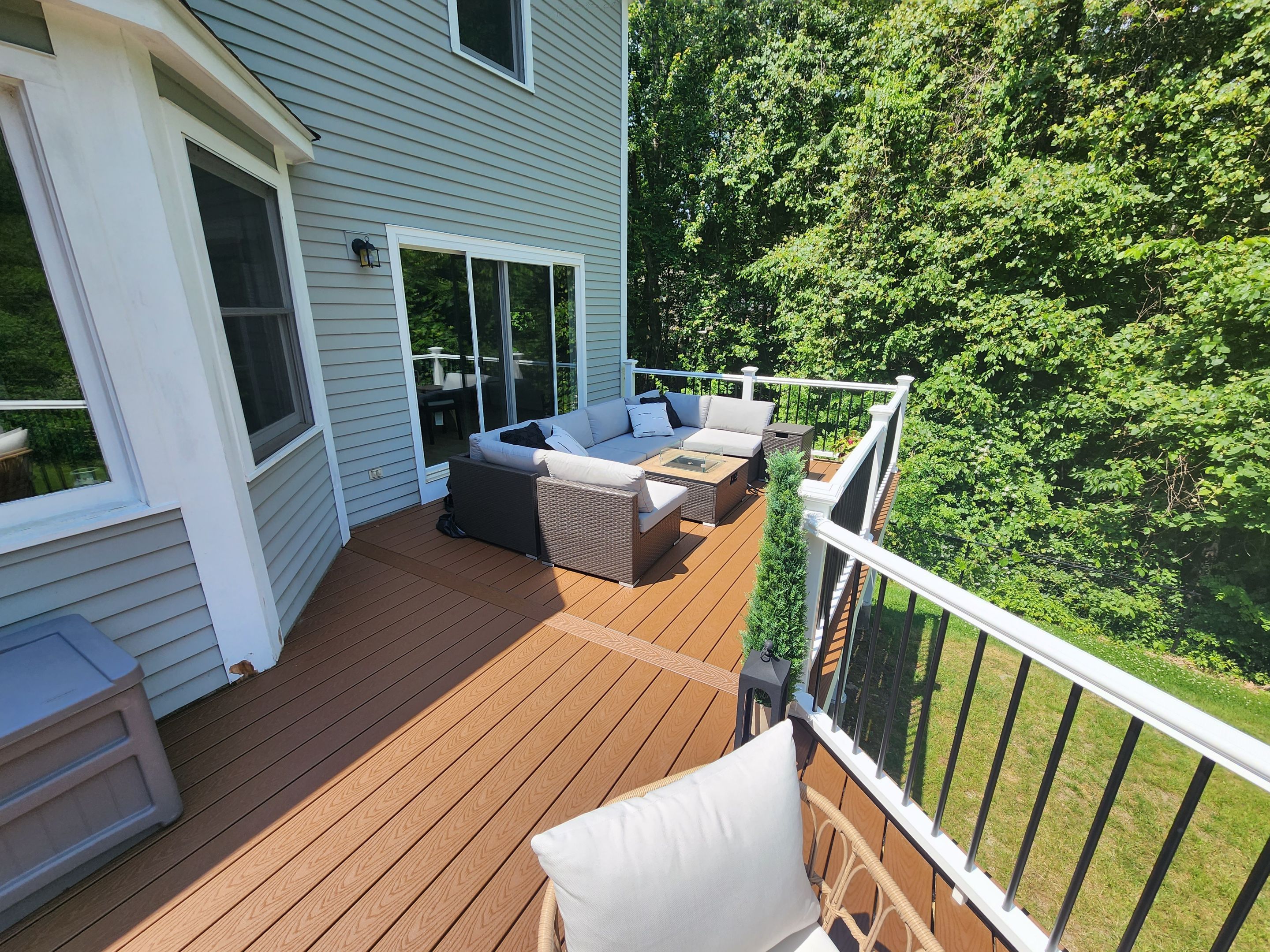 Deck refacing project in Framingham, MA by UBrothers Construction