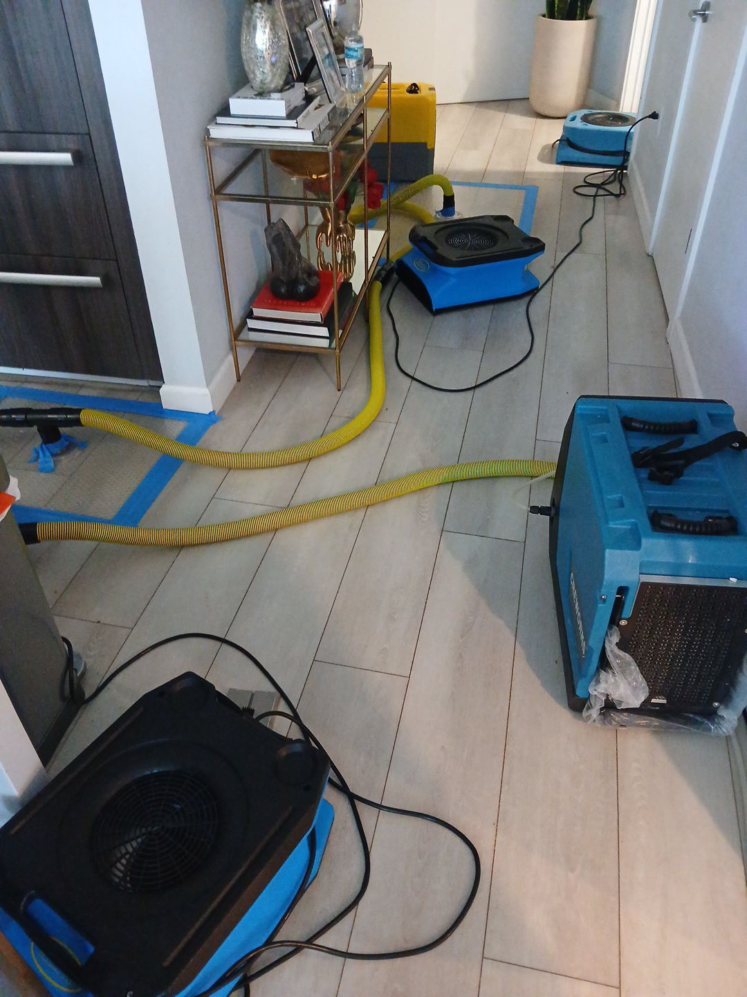 Water Damage using Drying Equipment by SuperClean 