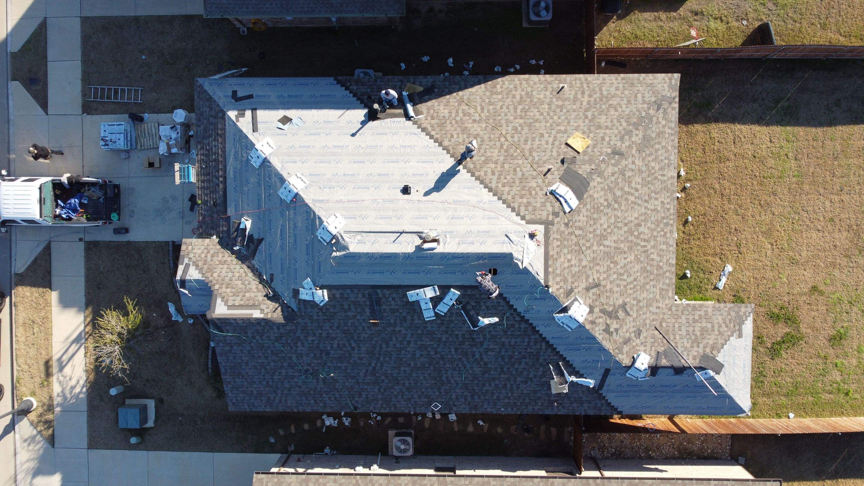 Residential Roofing Installation using ATLAS StormMaster Shake by Harvey Roofing & Construction