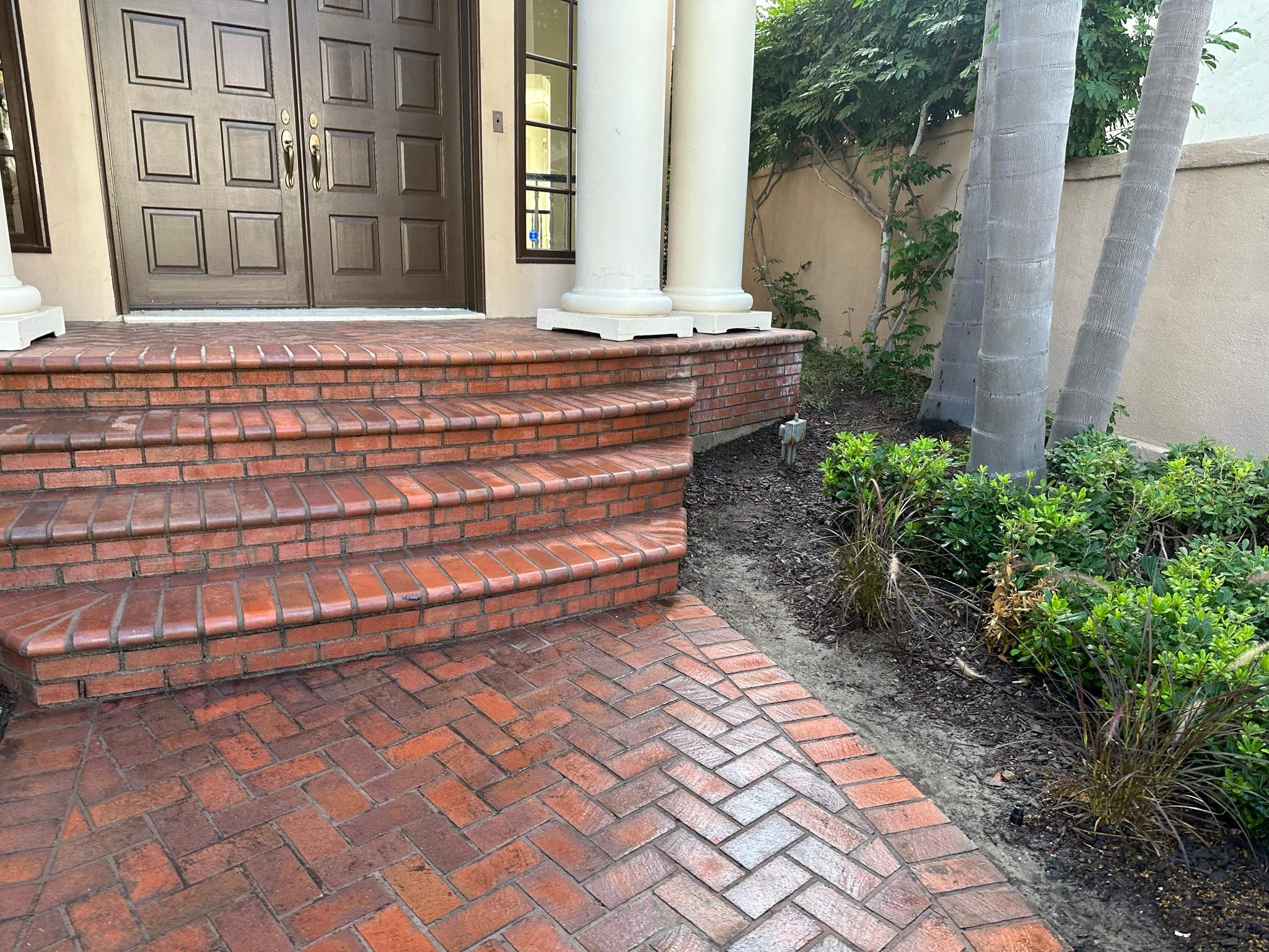 Orange County Clay Tile Roof Soft Wash on Unwalkwable Roof by Property Cleaning Experts, LLC