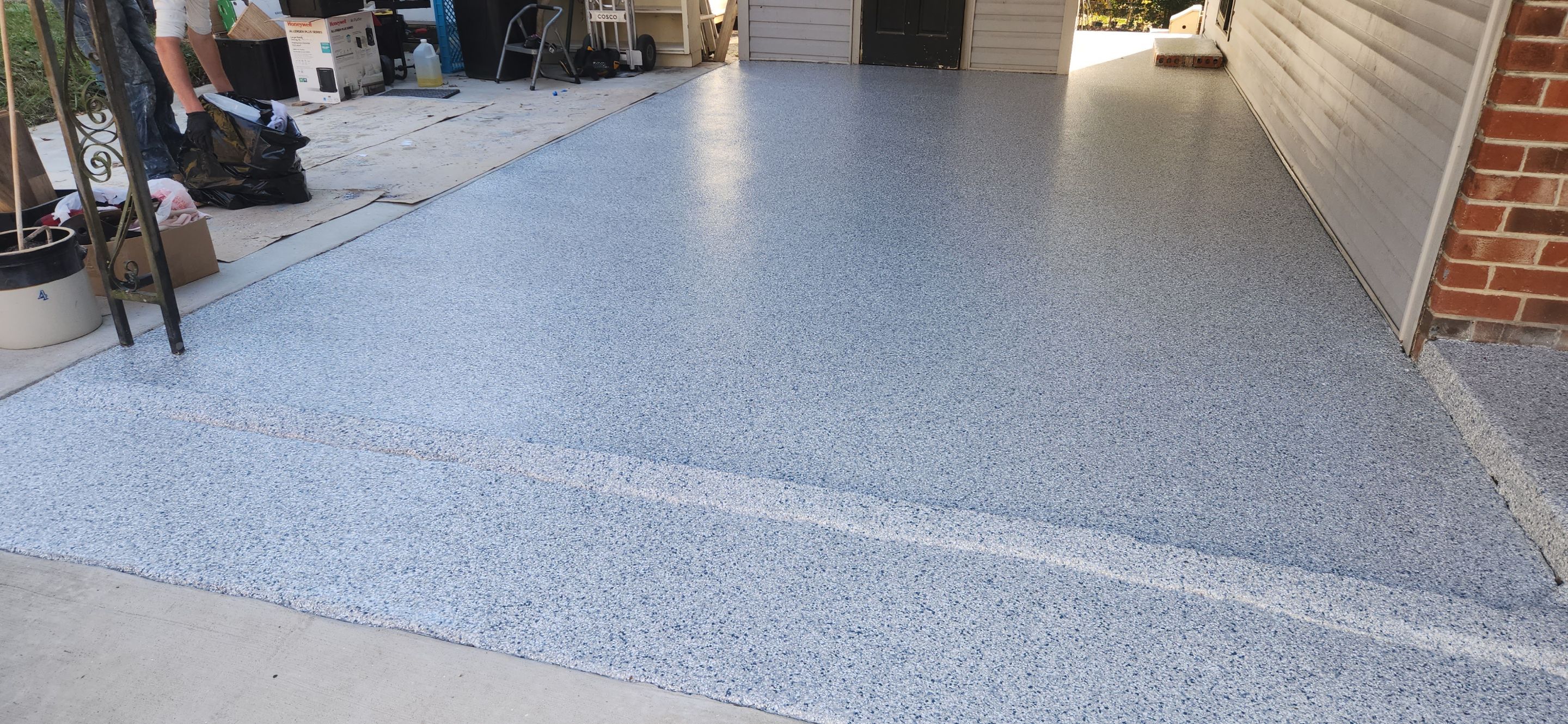 Carport & Porch Completed Using Tidal Wave by Elite Floor Solutions