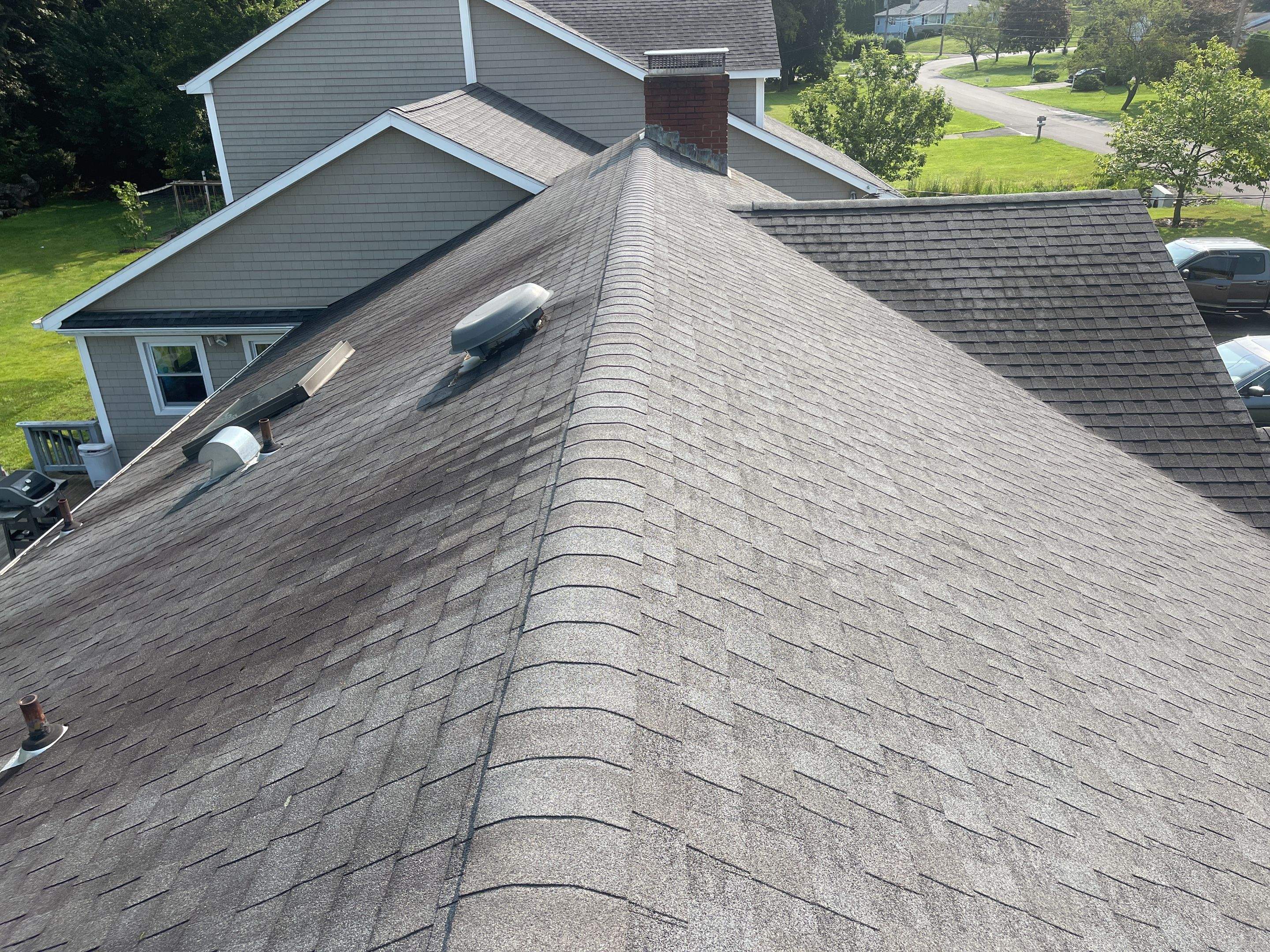 Residential Roofing Installation using Owens Corning TruDefinition Estate Gray by A Plus Exterior