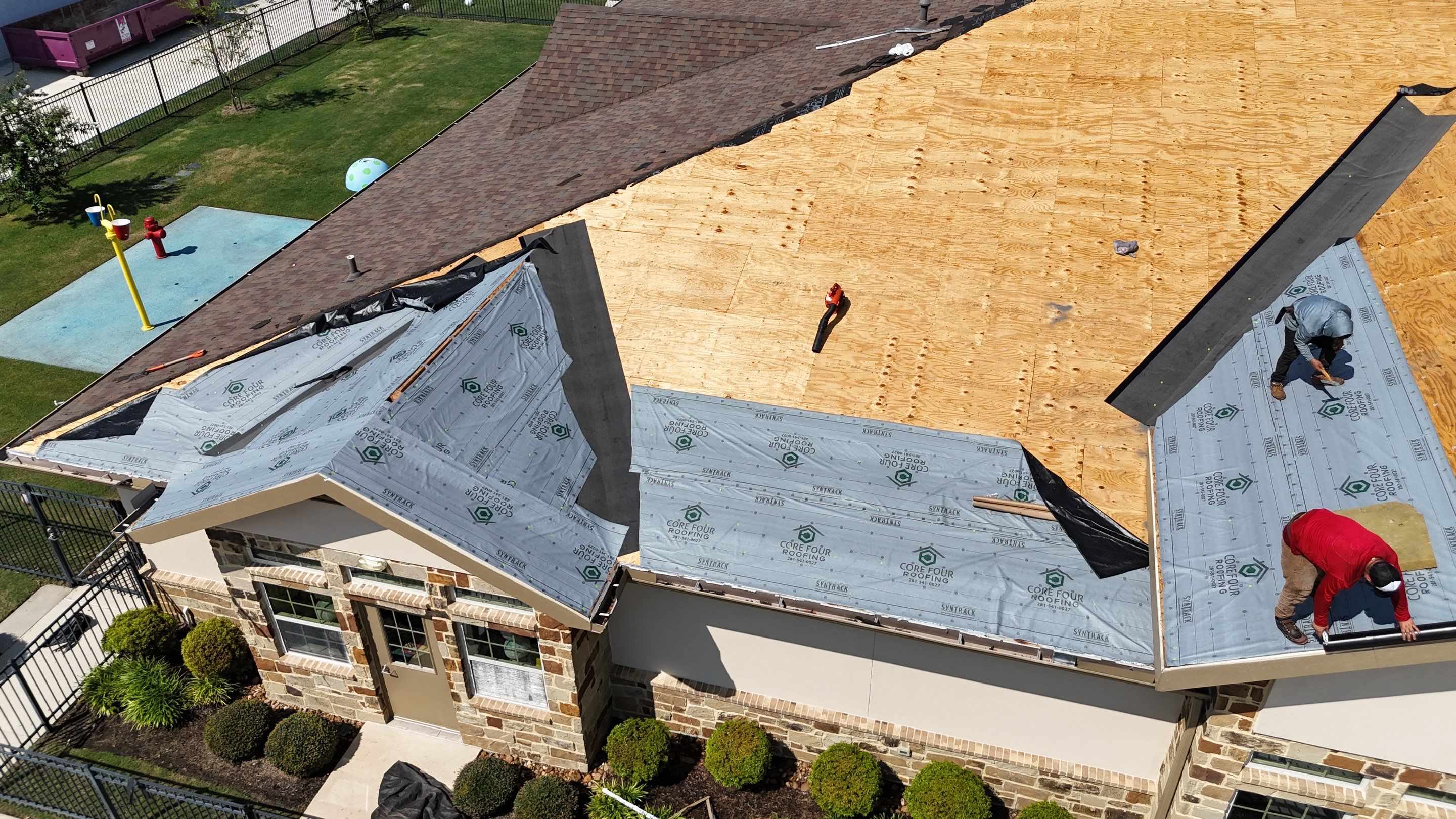 Roof Replacement on a Daycare! by Core Four Roofing